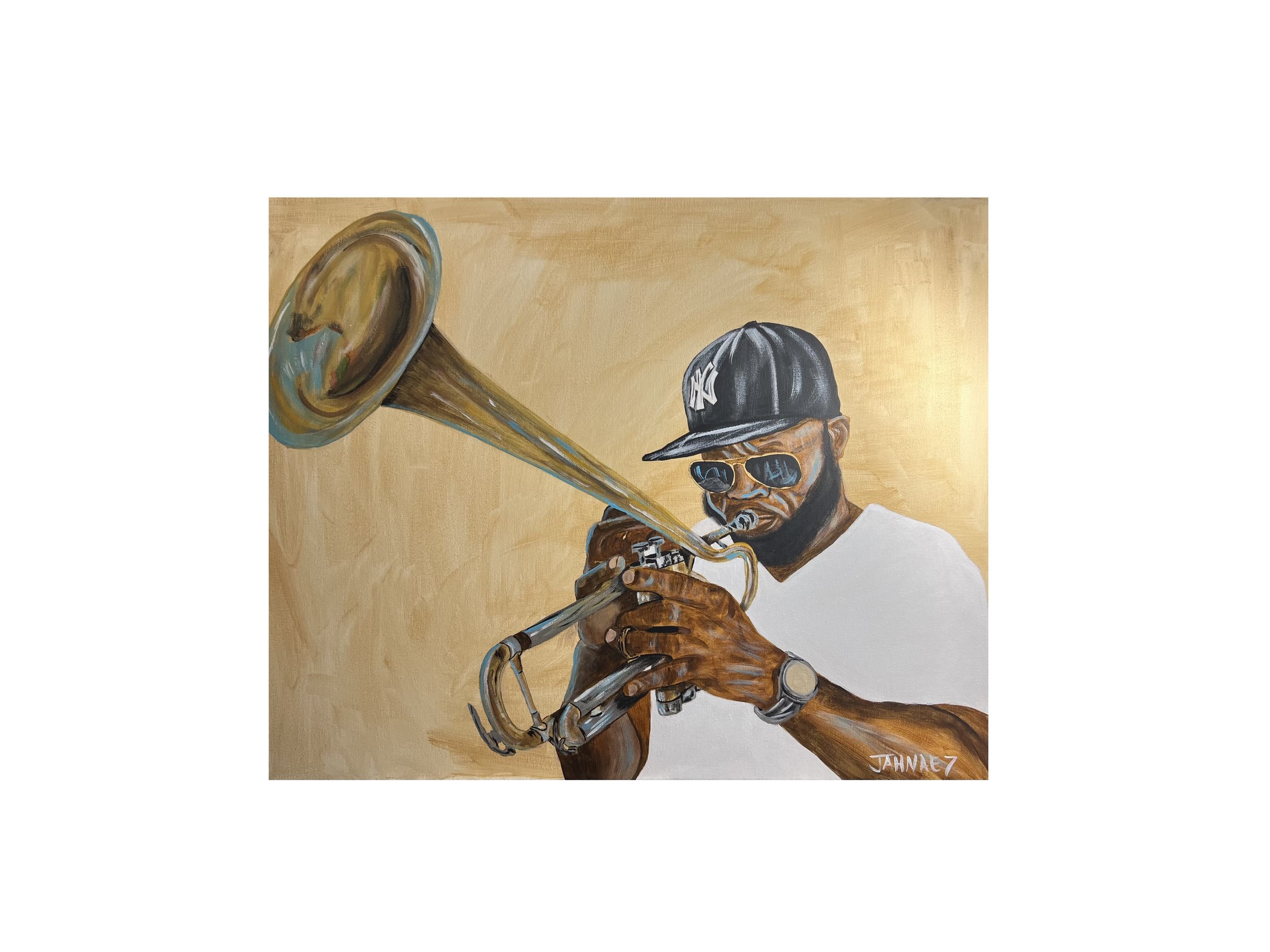 Trumpet Black - Print