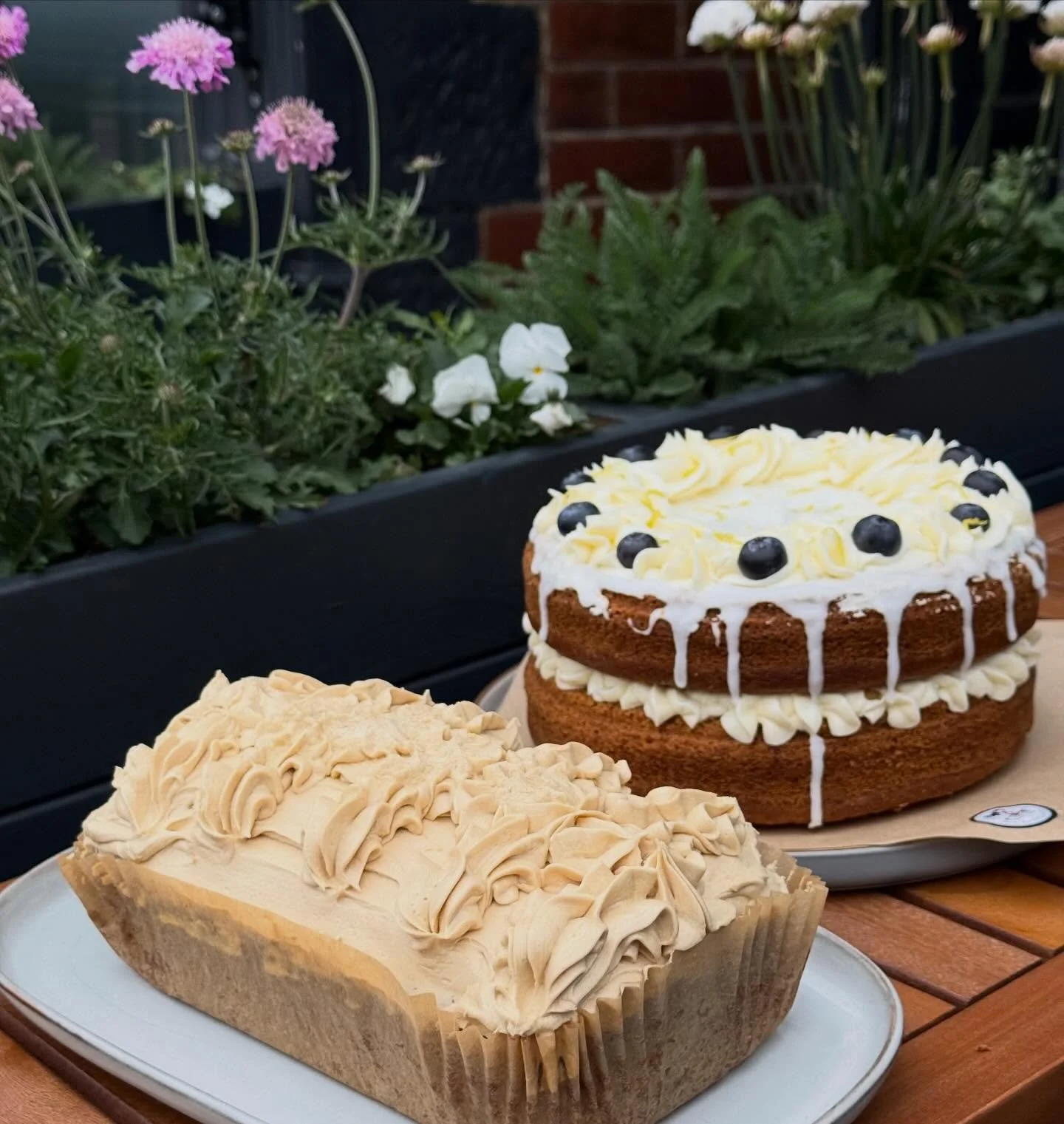 Cake o&rsquo;clock🍋🫐☕️🍰

Gorgeous cakes from @annie_thekitchenwitch ✨

Both VEGAN: Lemon &amp; Blueberry // Coffee Loaf
