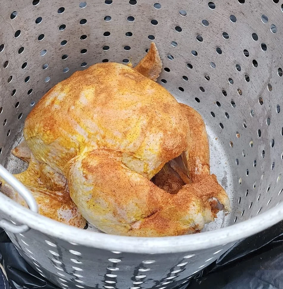 Fried turkey for Thanksgiving! Hope everyone had a good Thanksgiving and thanks to everyone who joined us for our annual Friendsgiving at Blinky&rsquo;s. We&rsquo;re so grateful for the Blinky&rsquo;s fam we have here. If you&rsquo;re in the city com
