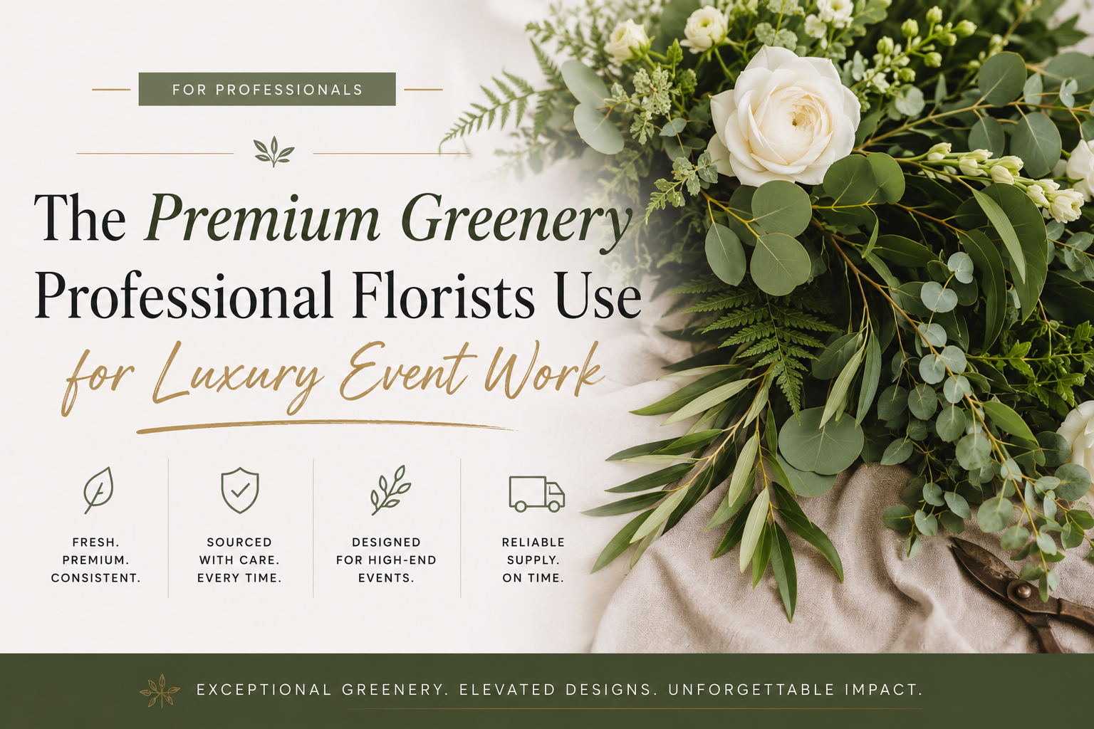 The Premium Greenery Professional Florists Use for Luxury Event Work
