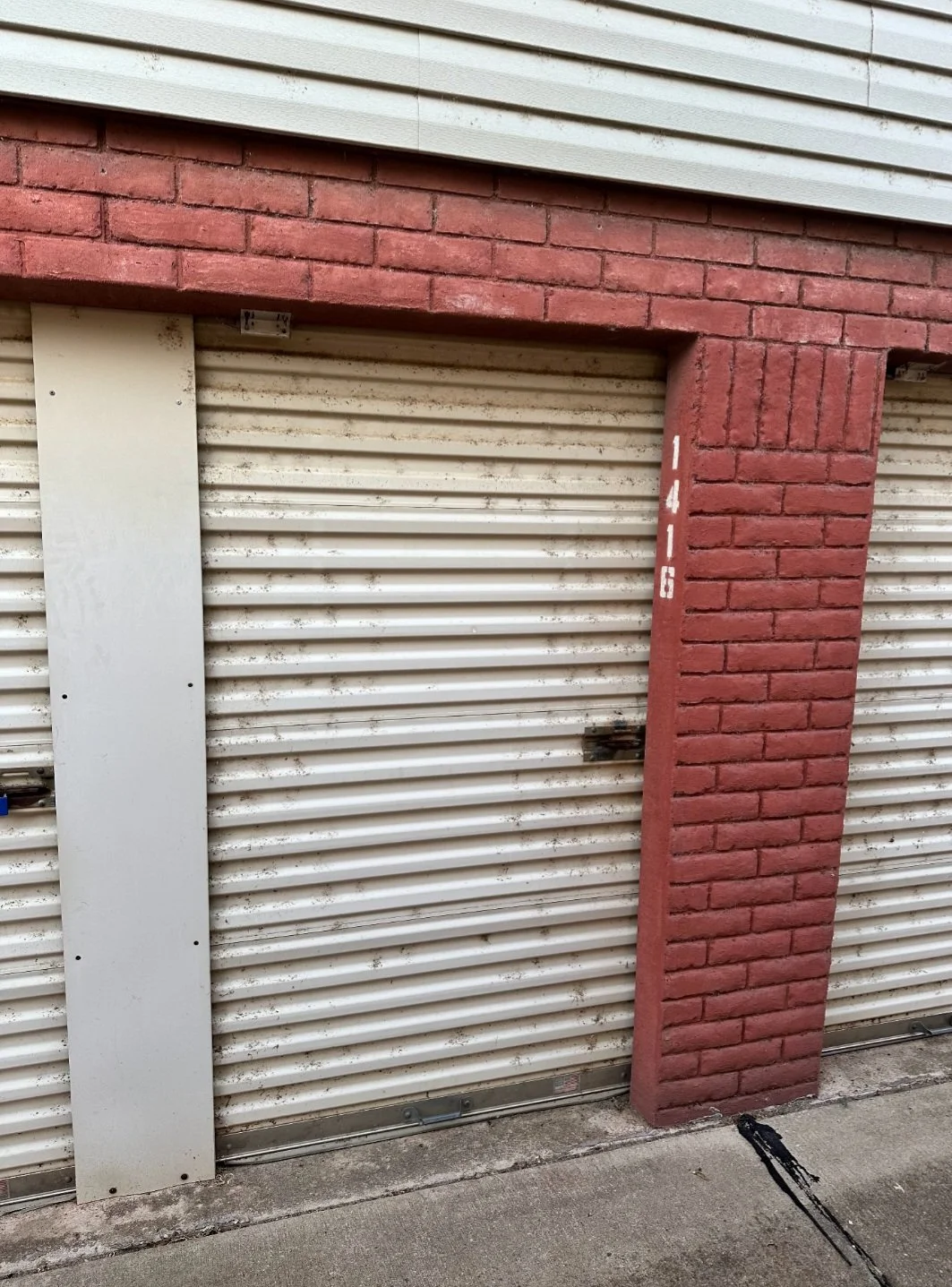 Small Storage door exterior view before install