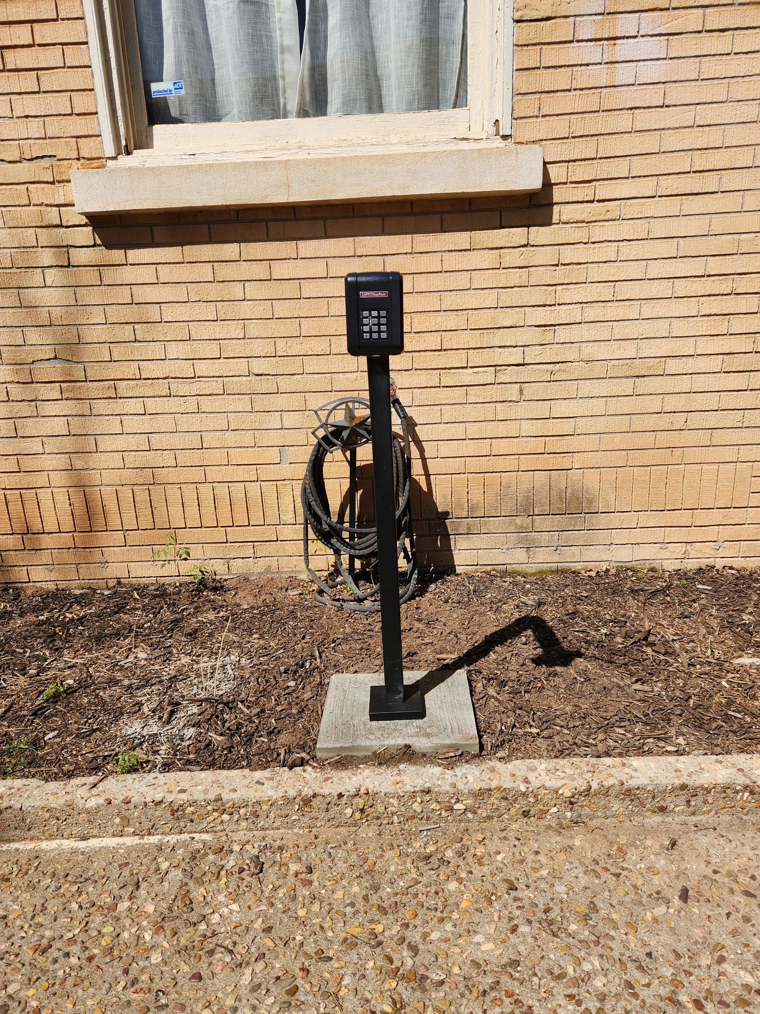 Keypad install front view