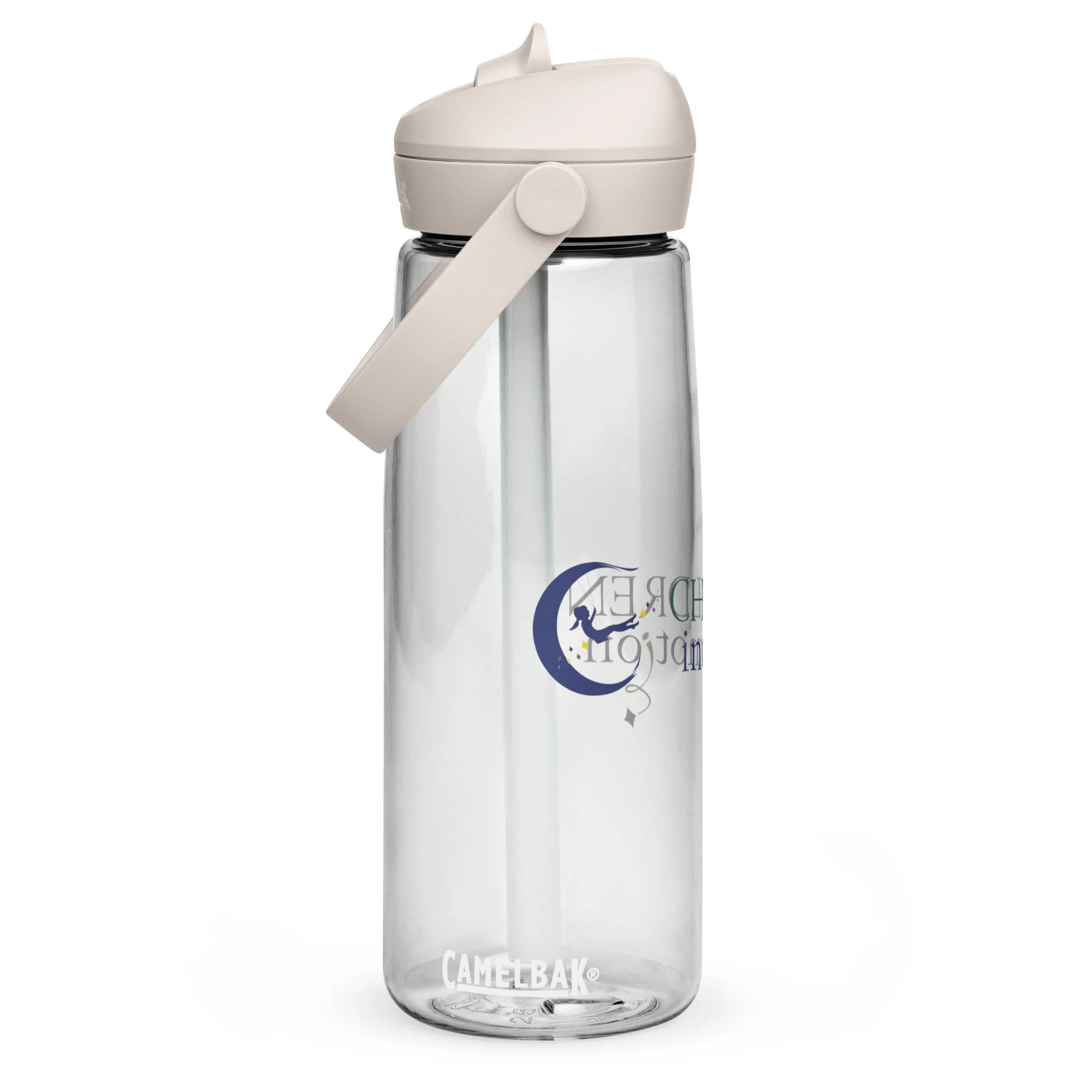 Children In Motion Flip Straw Water Bottle