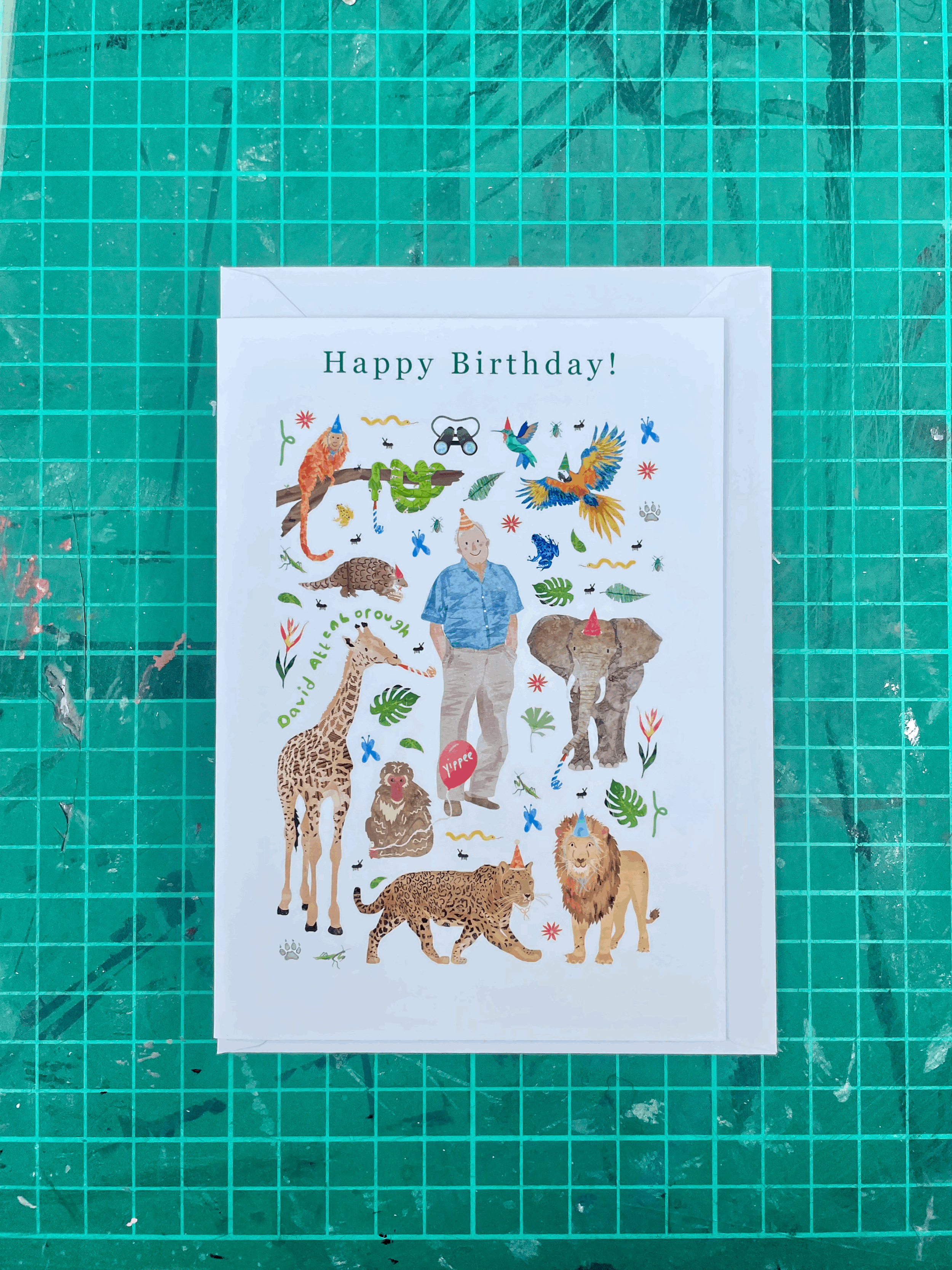 'David Attenborough' Birthday Card