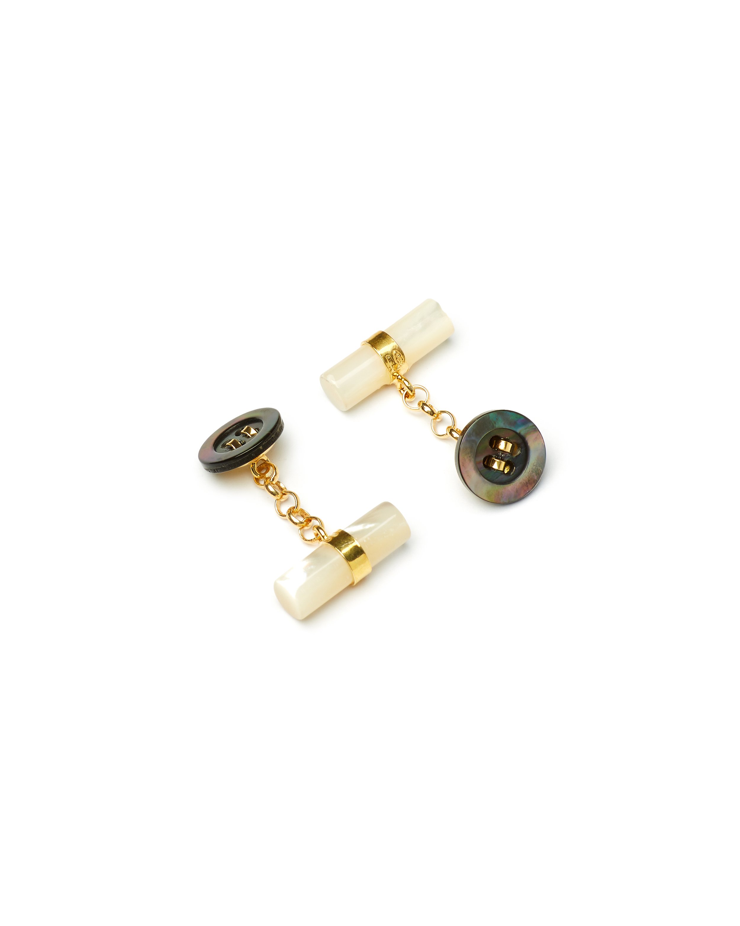 Mother-of-Pearl Button Cufflinks