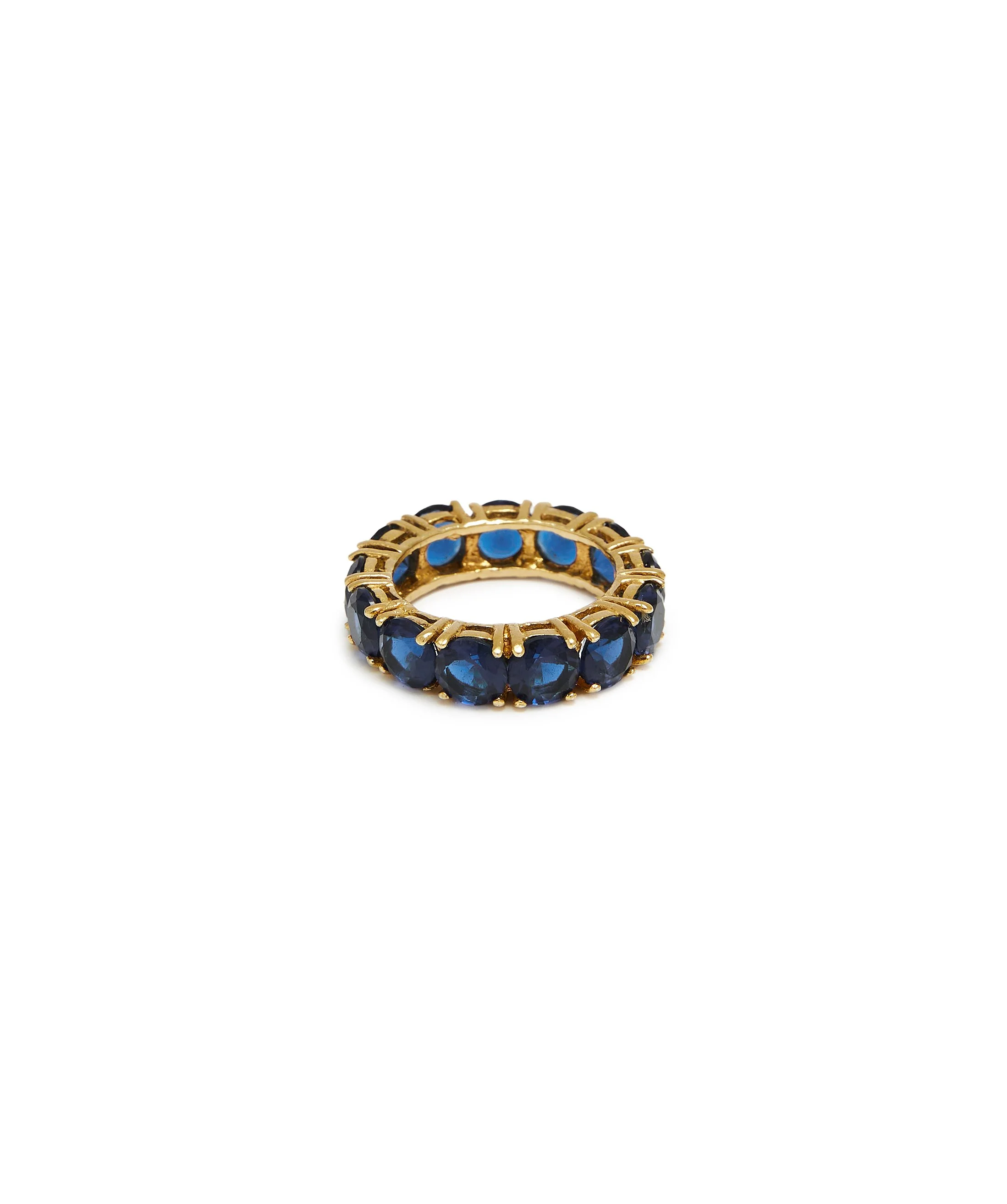 Thick Stone Ring - Dark Blue