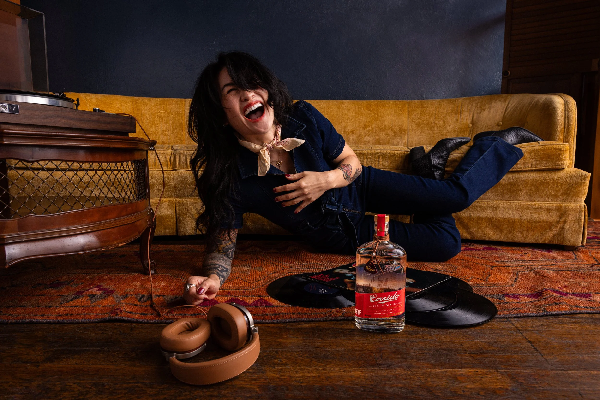 Caryn Noel shoots a commercial Lifestyle Campaign in Austin for a tequila company's new product launch