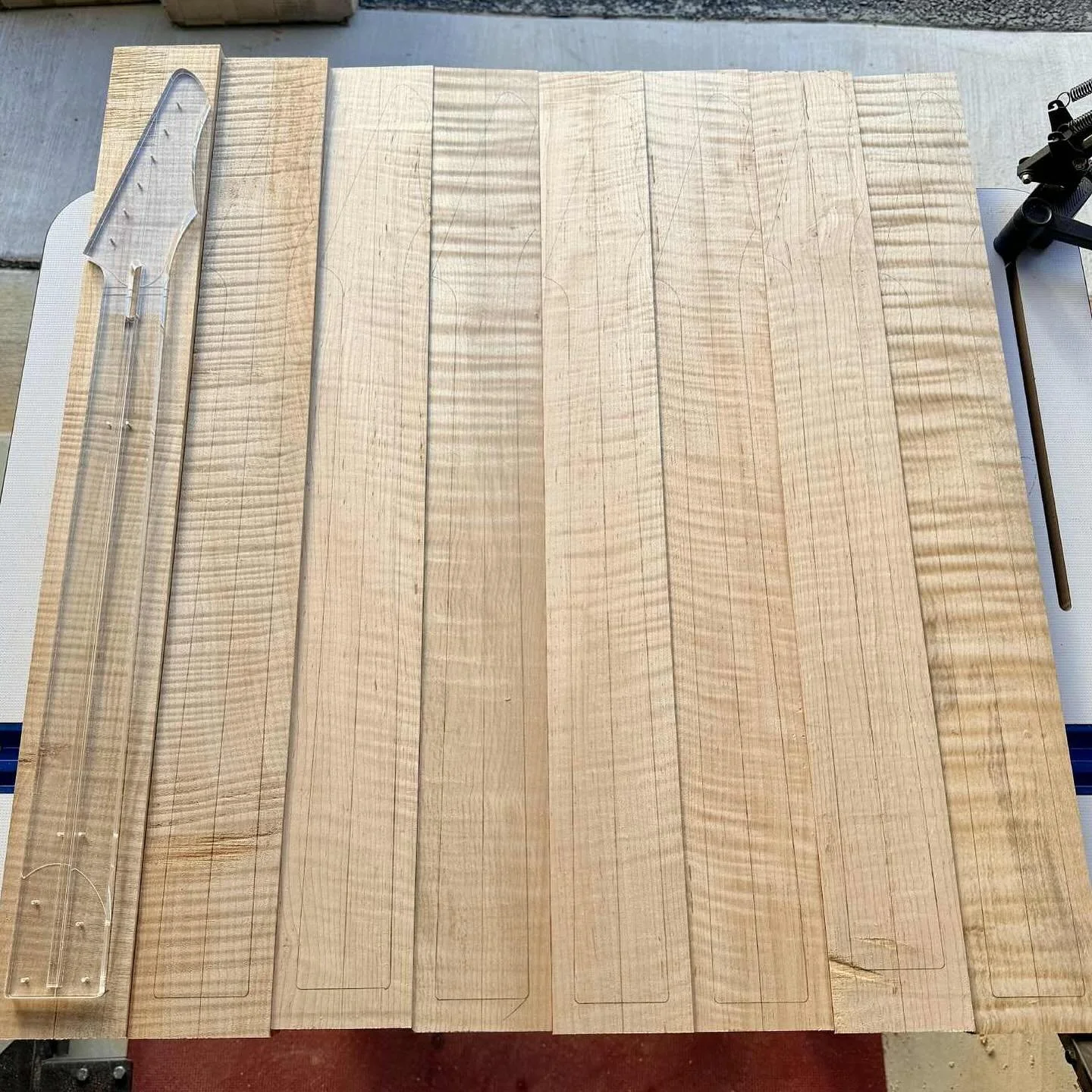 Necks necks necks. Stoked to finally get the first USA production run under way! These Wayfinders are going to be so killer.