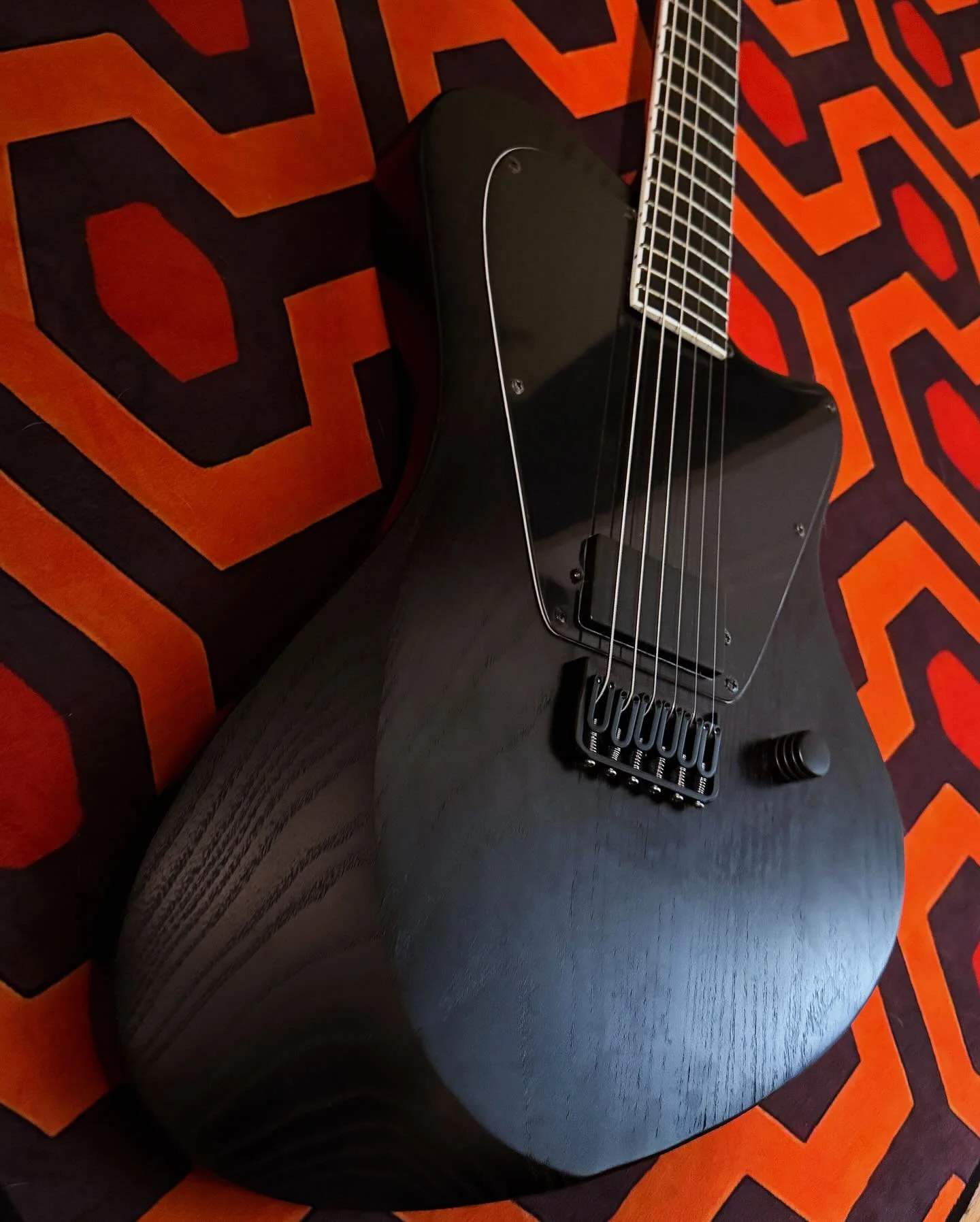 Throwback to this workhorse Wayfinder build. I&rsquo;m a big fan of a straight forward and simple builds with one pickup and one volume knob. This guitar a#has been my main playing guitar for a while now. What are your thoughts on a build like this? 