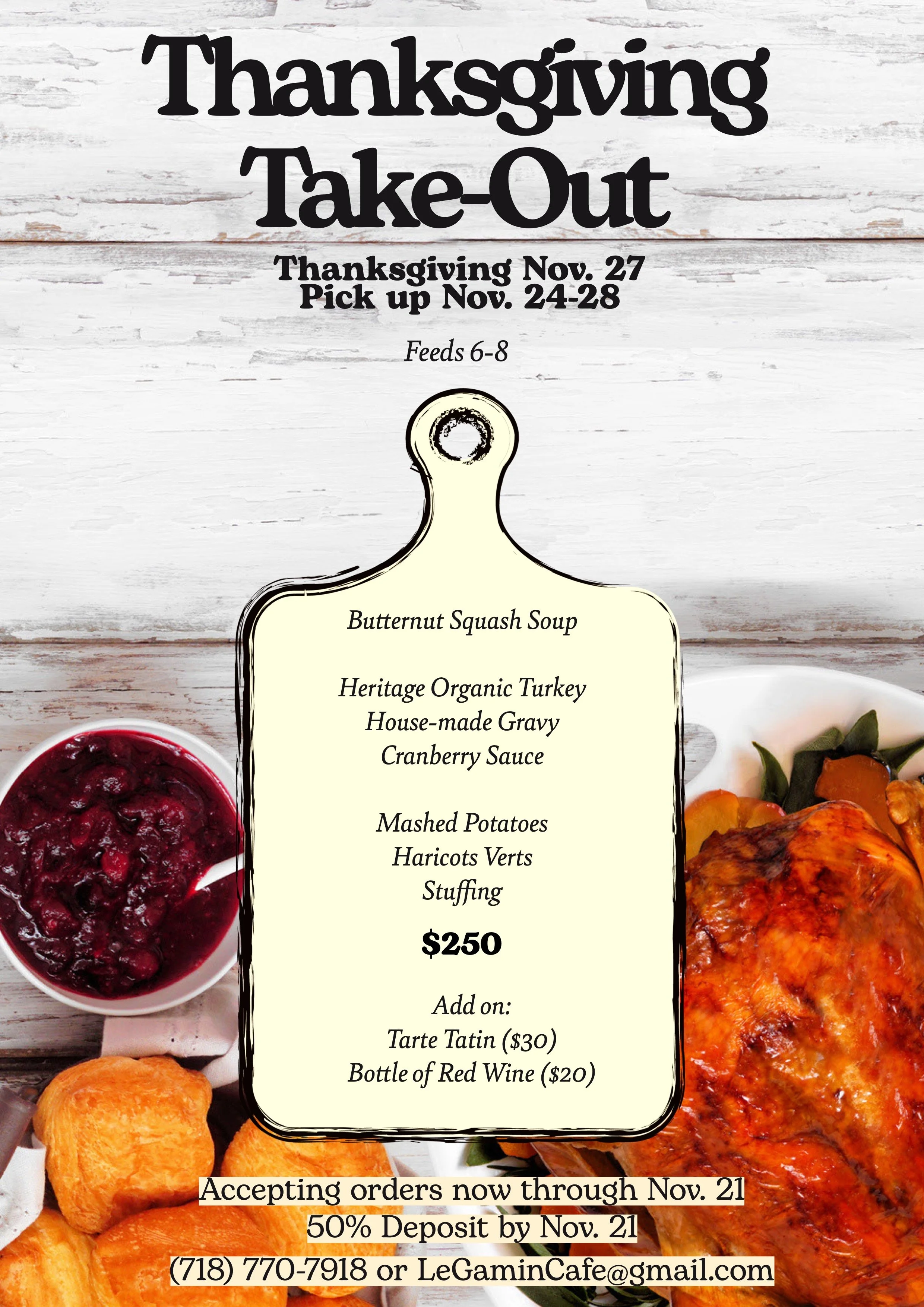 Thanksgiving  Take-Out