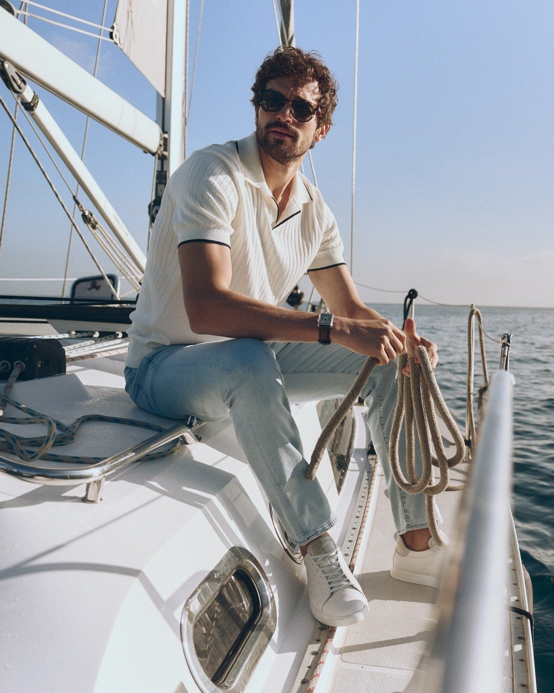 When your weekend plans include the open water and sunshine, 34 Heritage keeps it sharp. This ribbed polo sweater blends classic structure with easygoing comfort.

Check out Casualwear Lines like these at Laffertys Menswear!