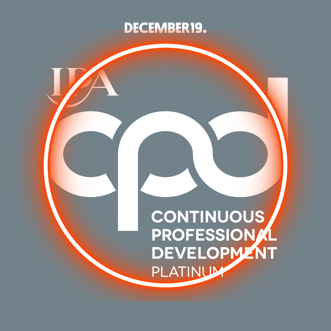 December19 Awarded IPA CPD Platinum Accreditation