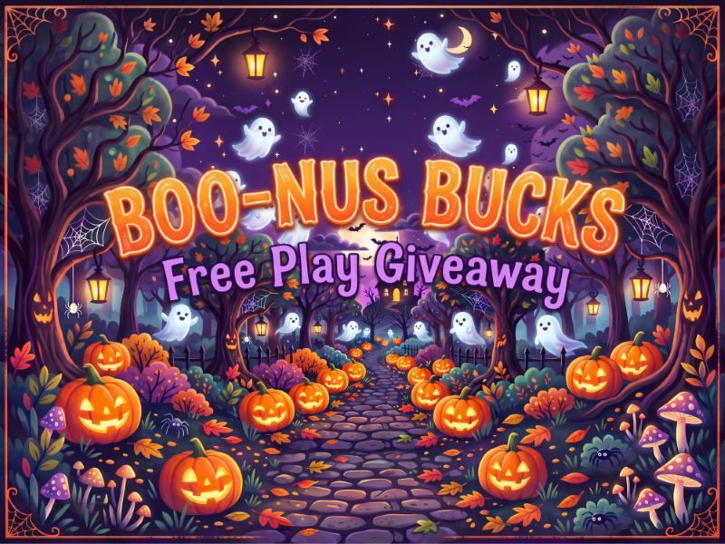 Boo-nus Bucks Free Play Giveaway