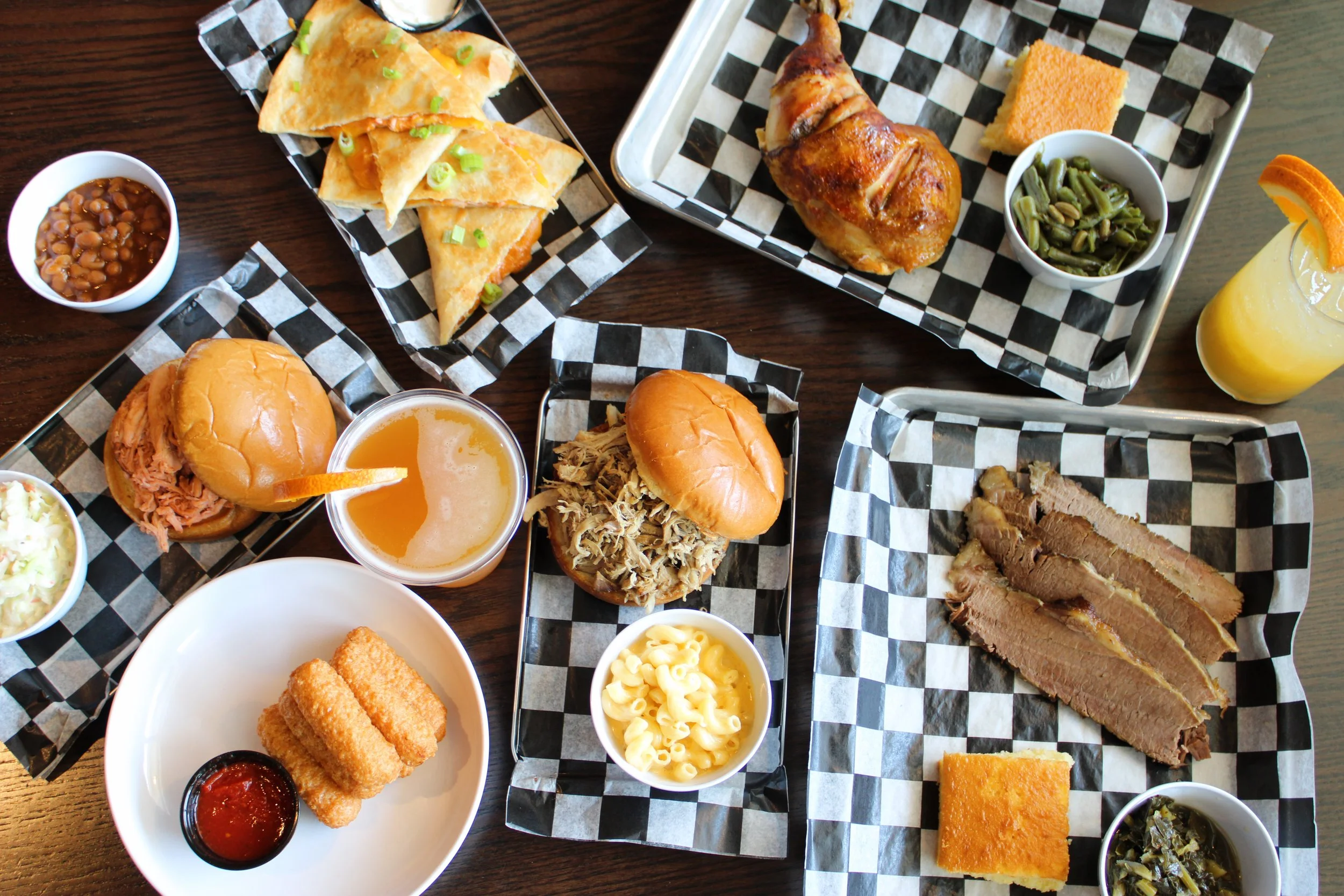 barbecue spread at CBQ