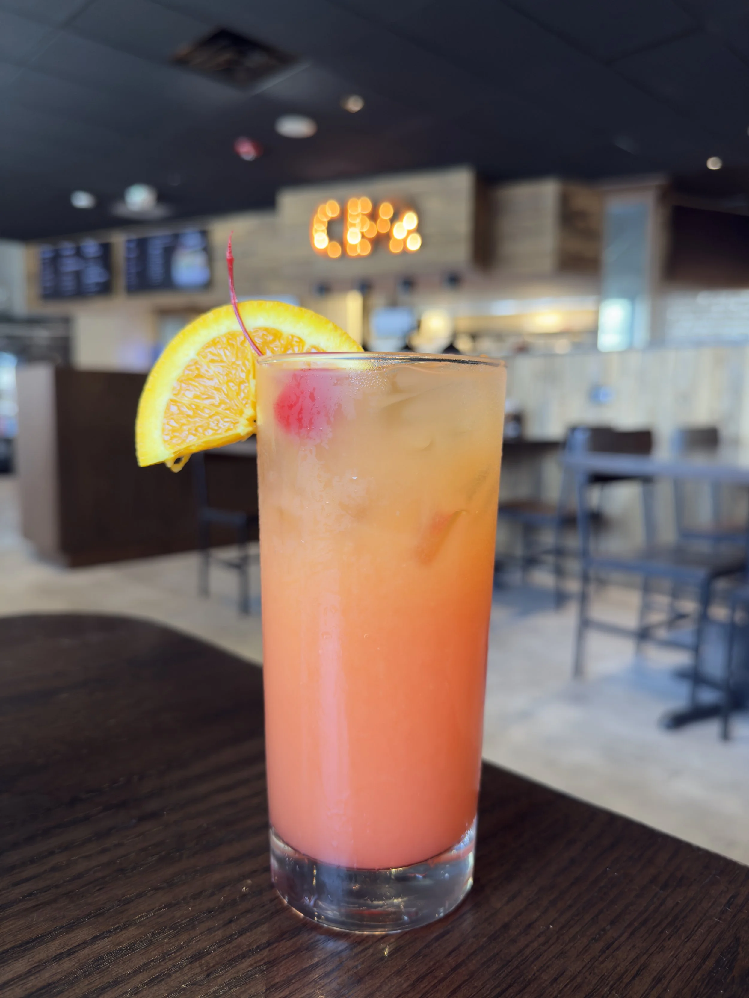 Featured cocktail at CBQ, Chesapeake Beach's Barbecue Restaurant.
