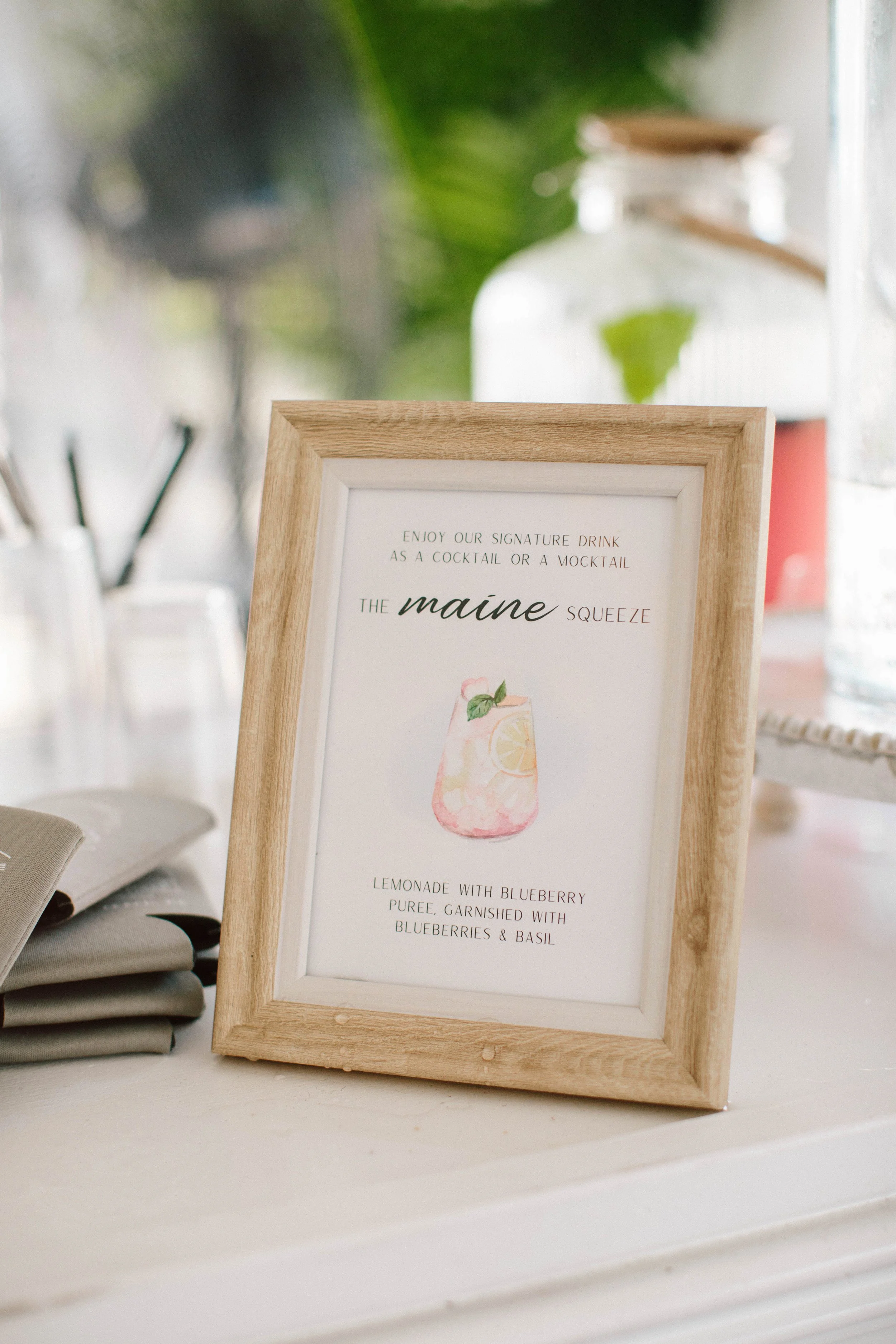 Upgrade to include signature drinks to elevate your bar and wedding details for a personal touch. 