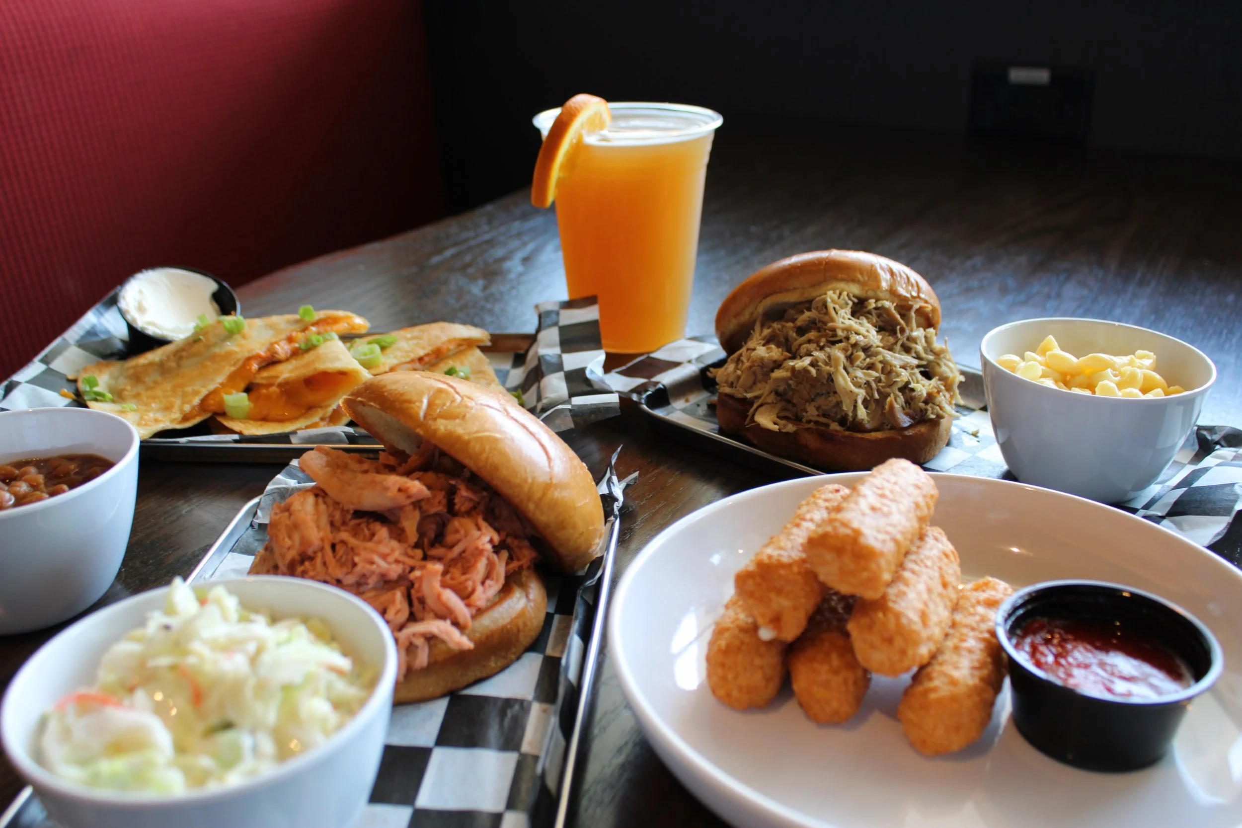 barbecue spread at CBQ