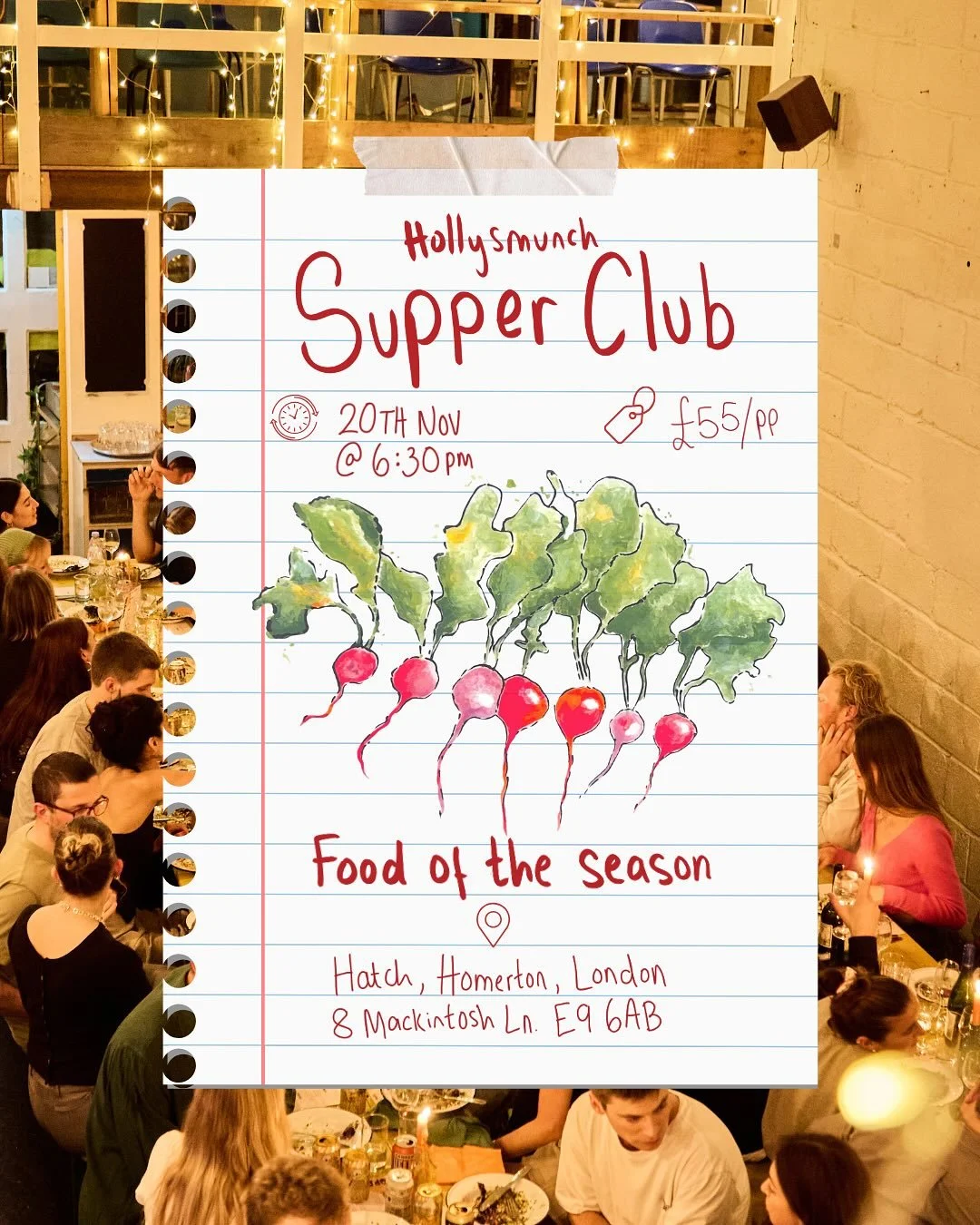 Finally got round to making a poster today with the help of @yummycereals123. Ticket link is in my bio on my website. Seasonal food is super important to me; there&rsquo;s no comparison on flavour when food is in season and it&rsquo;s better for the 