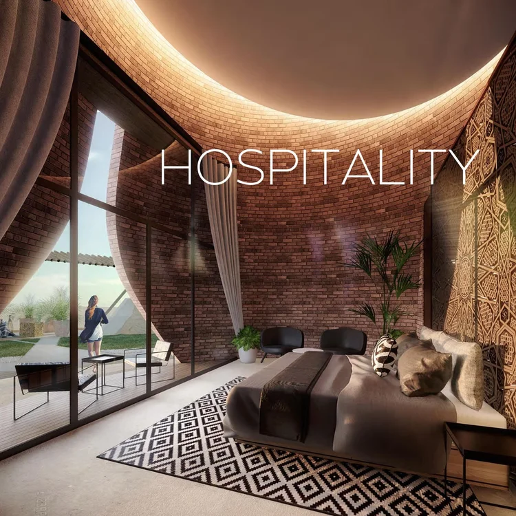 Hospitality project imagery from Arpio’s portfolio