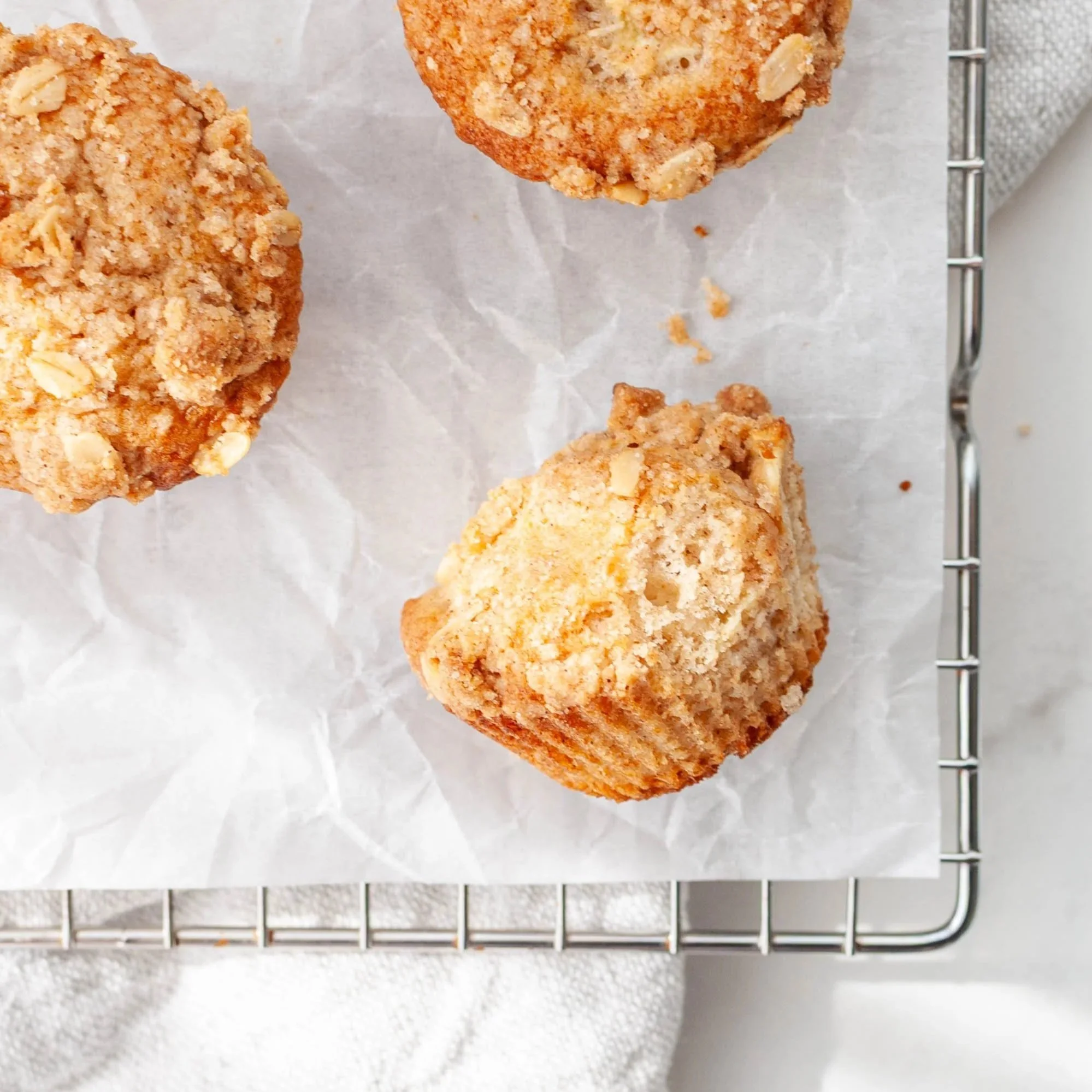 Small Batch Apple Streusel Muffins