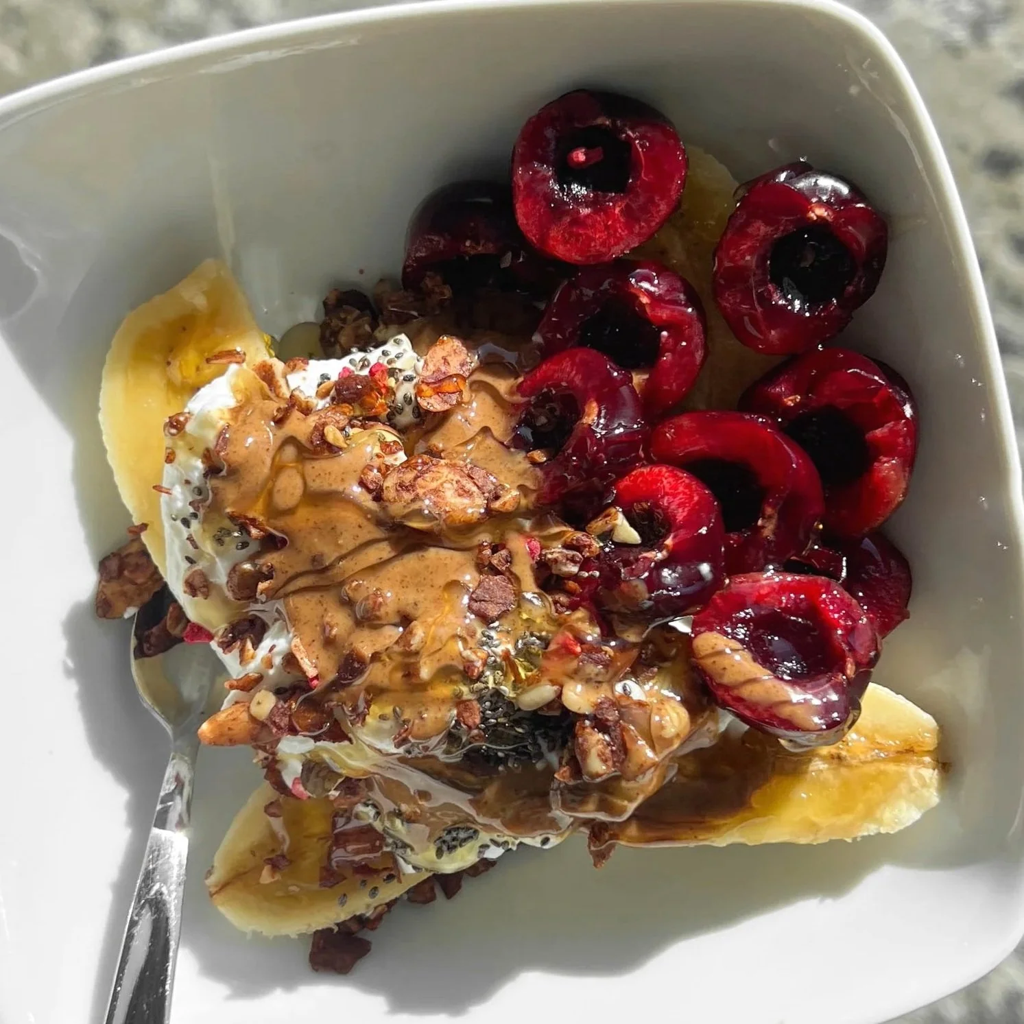 Chocolate Cherry Yogurt Bowl