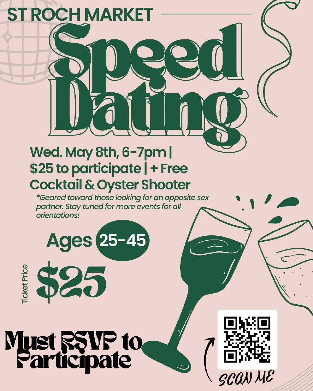 Quit complaining you can't find anyone and come to our speed dating event!