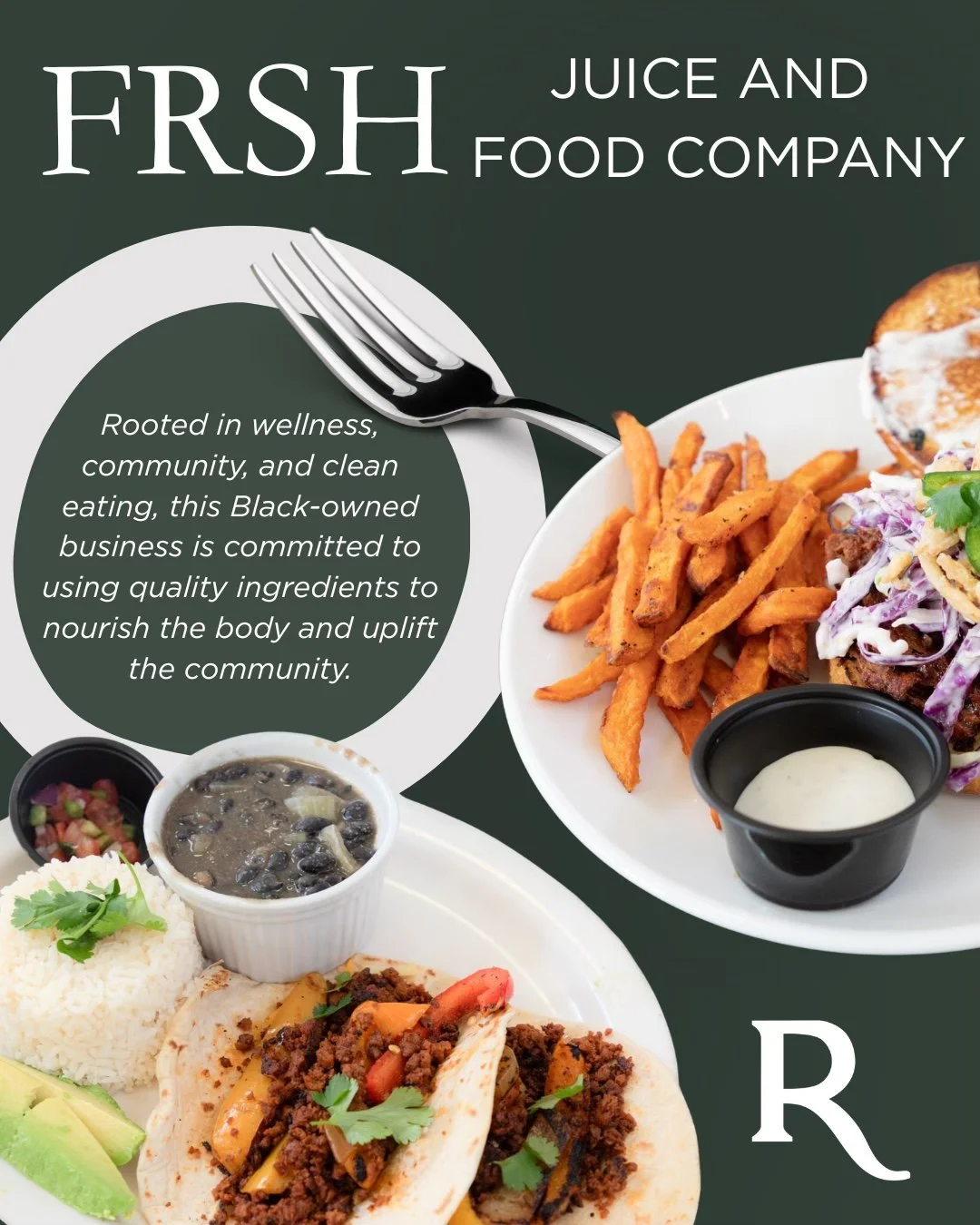 We're excited to welcome @frshjuiceandfoodcompany to St. Roch Market!

Rooted in wellness, community, and clean eating, this Black-owned business is serving up thoughtfully made dishes using quality ingredients that nourish the body and uplift the co