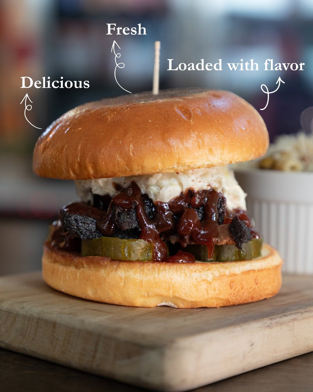 St. Roch Market plans: You have lunch with a friend. You're craving the Brisket Sandwich from @oliveandconola, but your friend is a vegetarian.

Solution: They explore another favorite vendor at St. Roch Market. You take care of the brisket. Perfect 