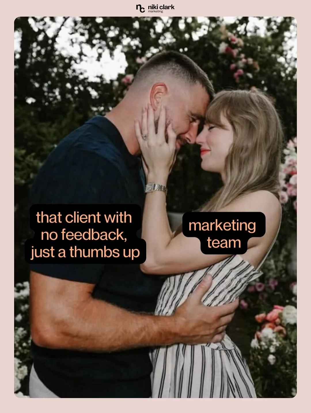 We just couldn&rsquo;t help ourselves. 🤩 

But let&rsquo;s be honest, you just want your marketing to be as iconic as Taylor + Travis. ✨