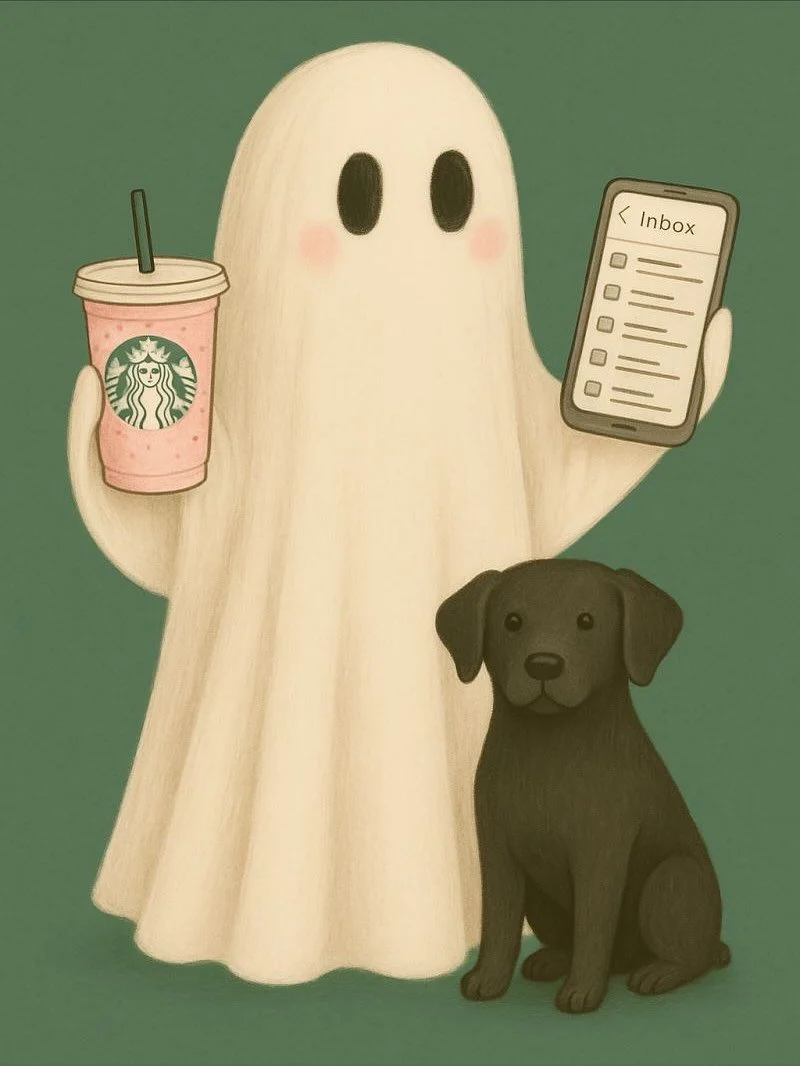 👻 NCM but make it spooky 👻

Even ghouls and goblins need their daily essentials&hellip; and so do we.
☕ Coffee for the morning hustle
💻 Laptops for crafting killer content
🐾 Dogs for moral support (and the occasional bark during Zoom calls)
✨ Cre