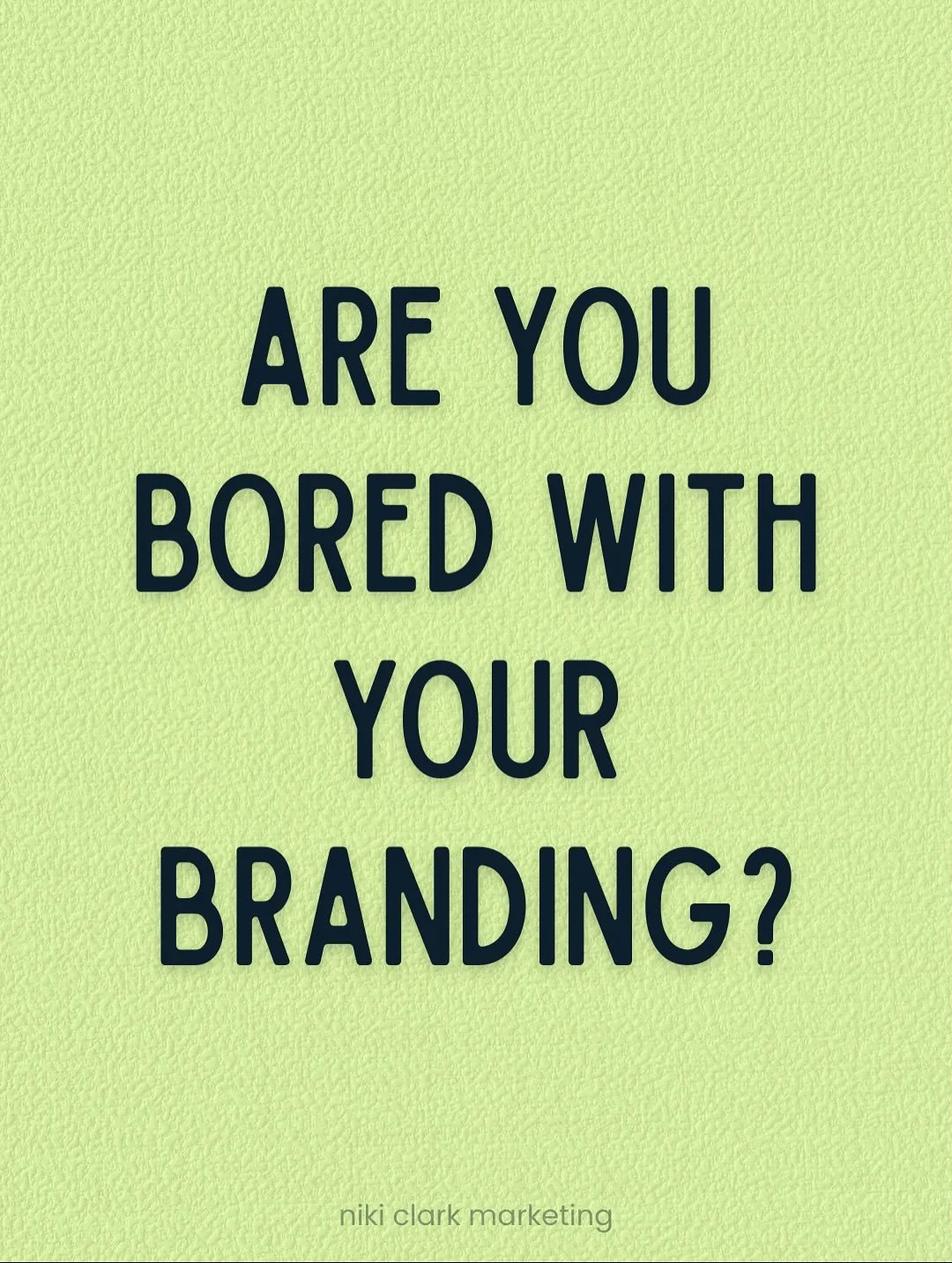 Bored with your branding? Let&rsquo;s fix that. ✨

🌟 Choose a standout headline font + simple body font
Give your big moments some flair, keep the rest clean and readable.

🎨 Add one signature accent color for instant recognition
A single bold shad