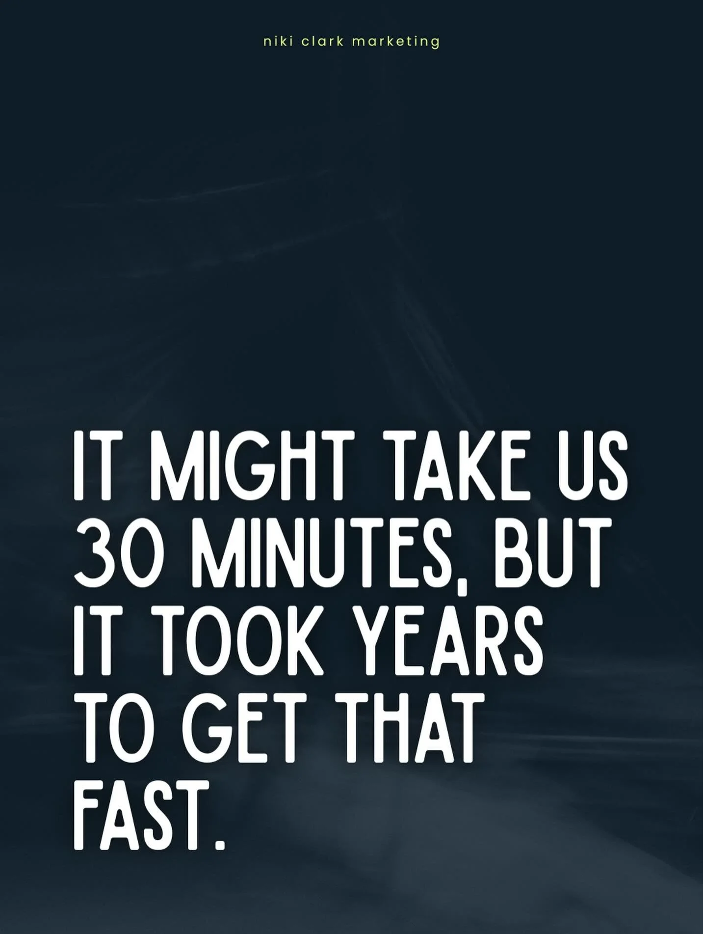 &ldquo;It only took 30 minutes.&rdquo;

Kinda.
It also took years of doing this, a ton of projects, and more &ldquo;welp, never doing that again&rdquo; moments than we can count. 

Most of the work you don&rsquo;t see is the reason the part you do se