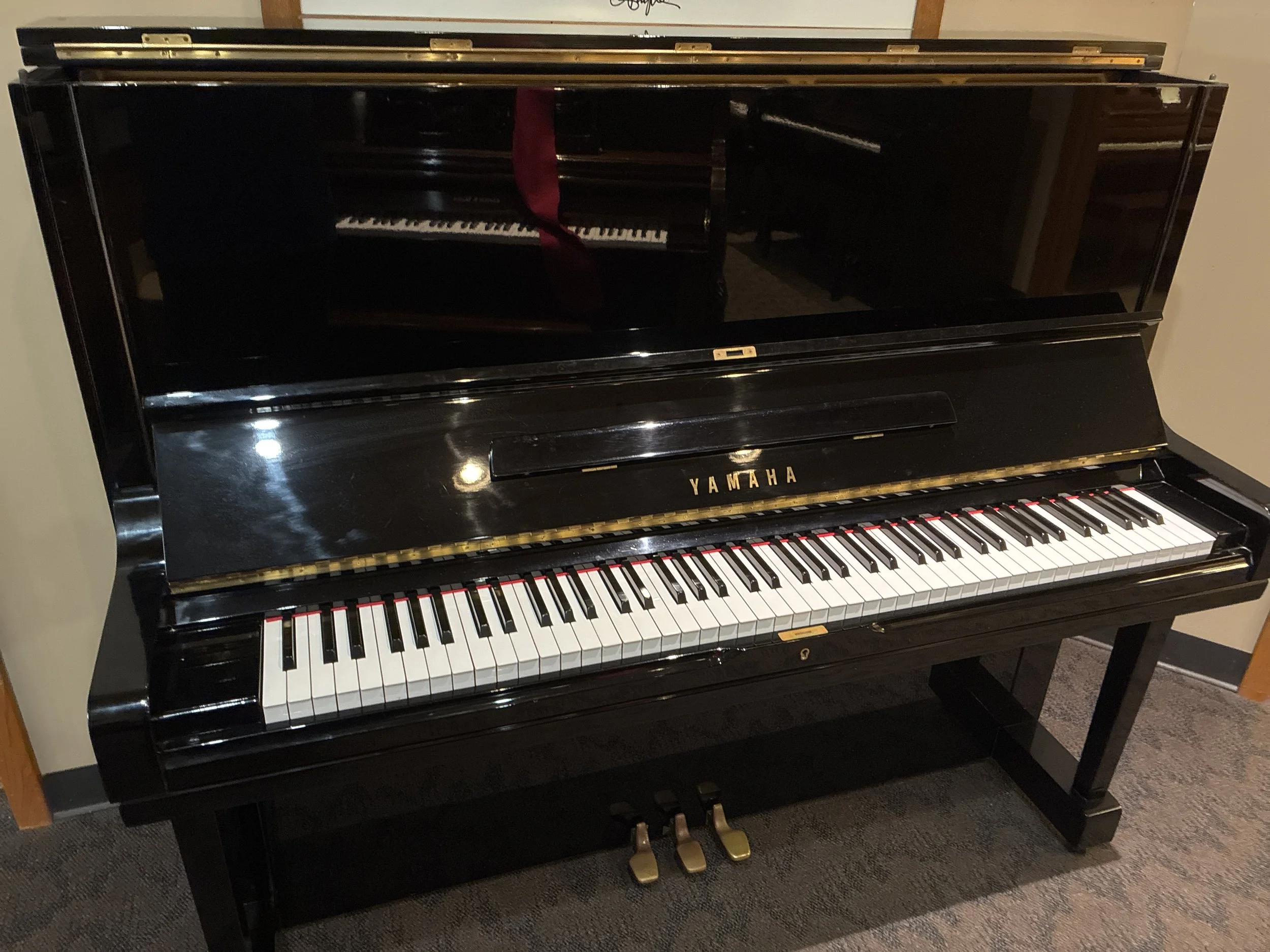 Yamaha upright piano, Model U3, 52”