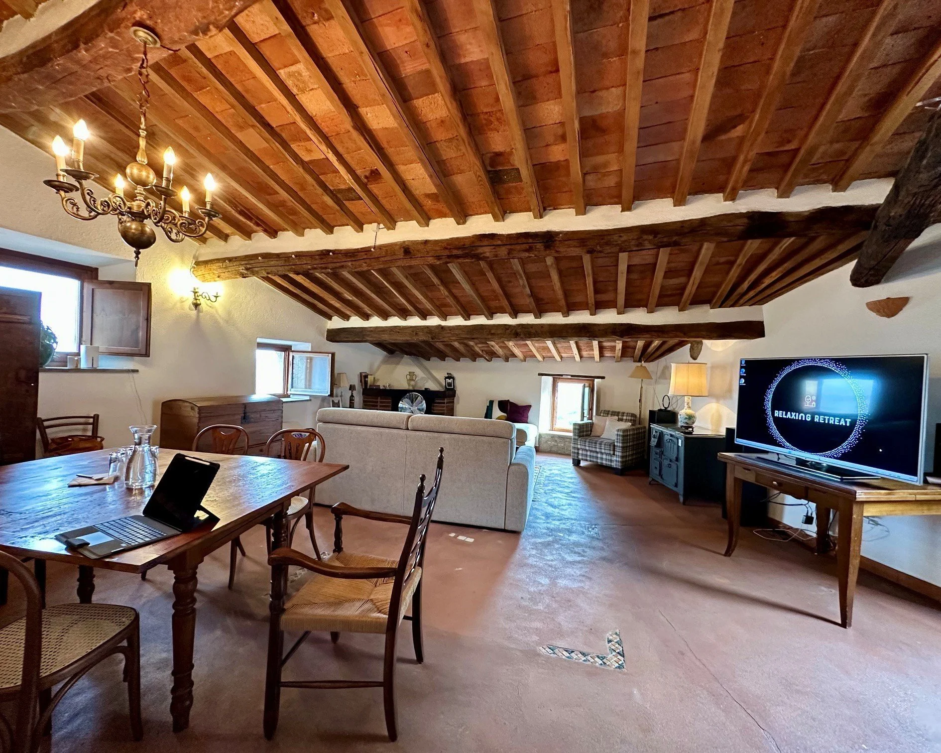 Maremma apartment, living room
