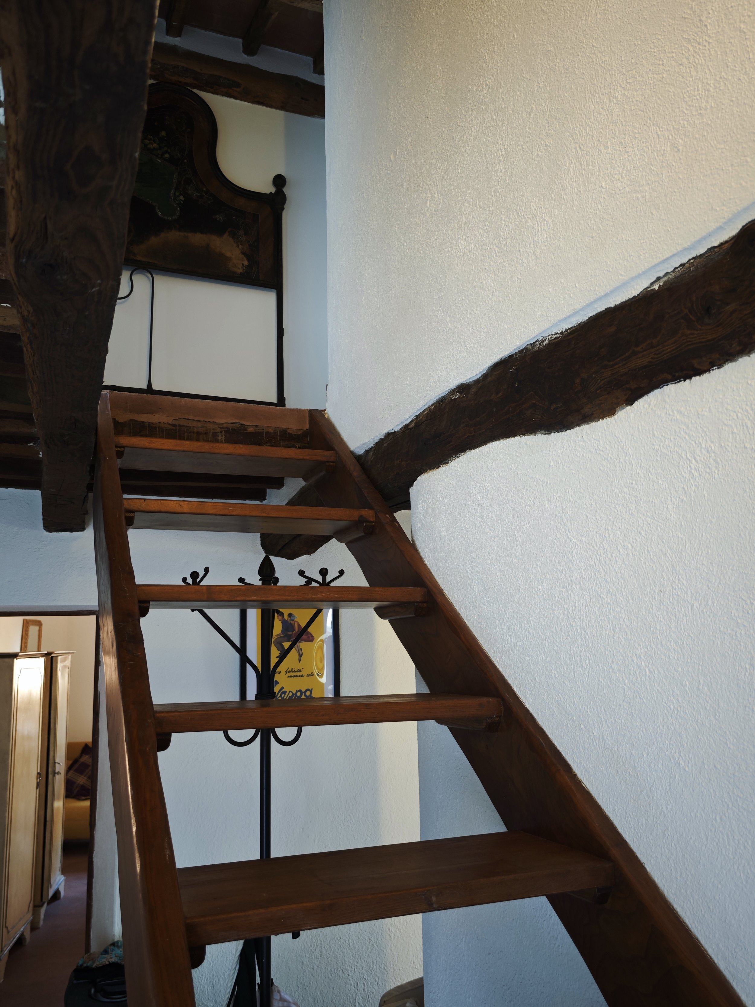 Entrance stairs to mansard floor, Maremma