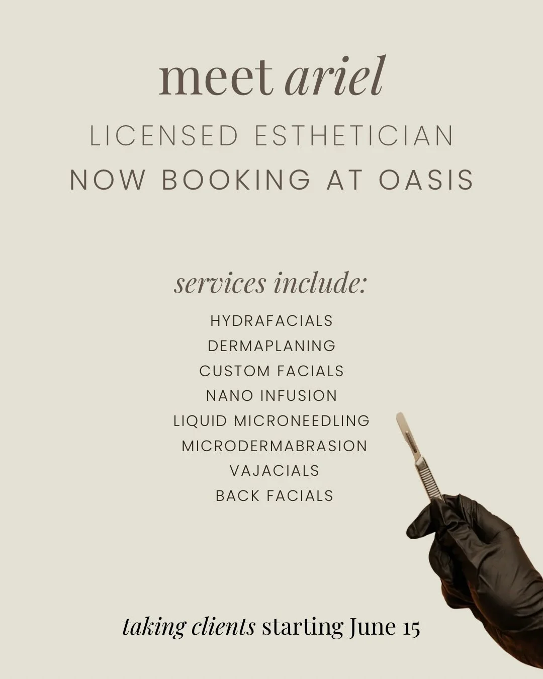 Hi Babes! I&rsquo;m Ariel, licensed esthetician and owner of @aestheticsbyariel Skincare Studio 🤍

I&rsquo;ve been in the beauty industry for 2 years, but my passion for self-care started long before that through my own experiences as a client. Afte