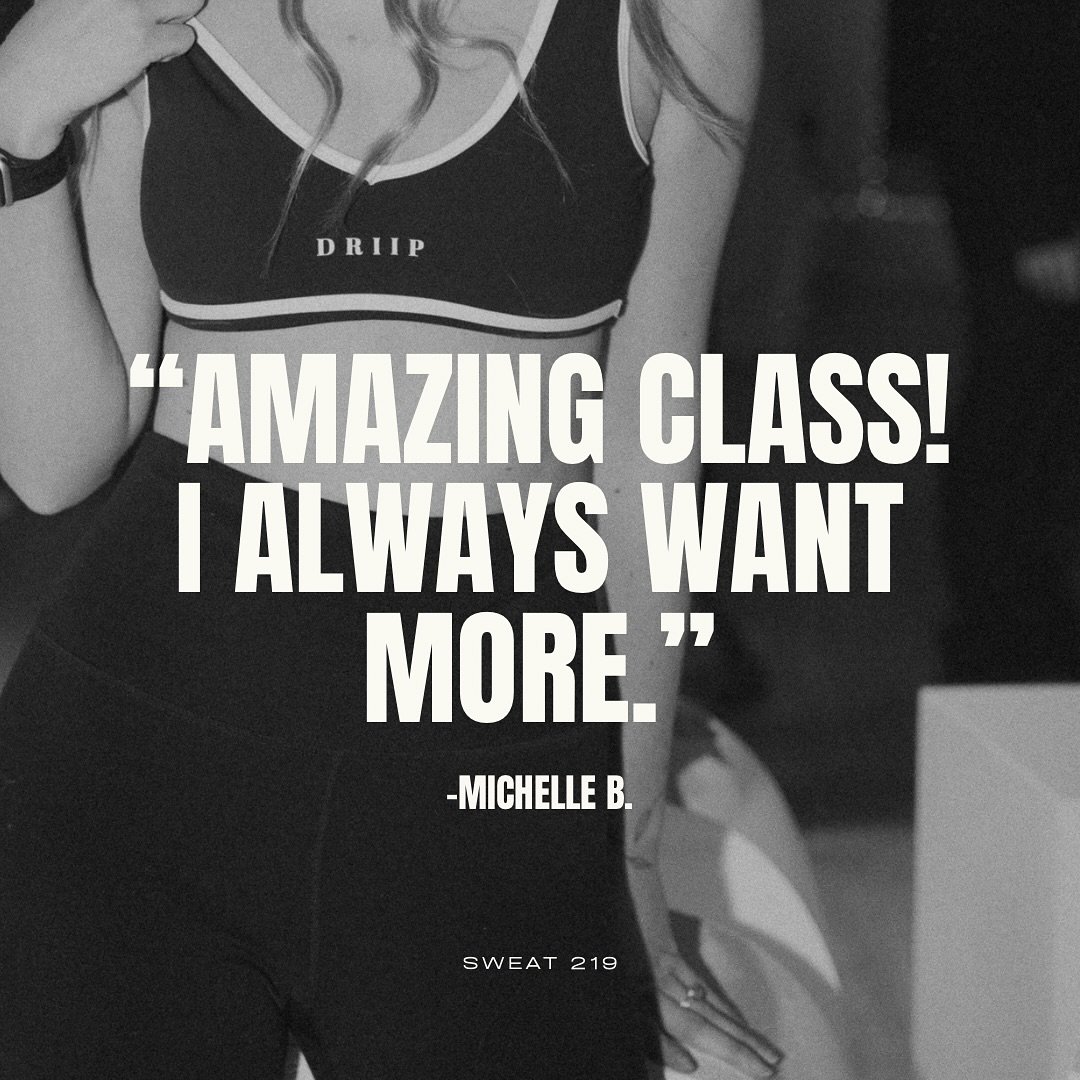⚠️WARNING: this workout will leave you wanting more ⚠️

Once you feel the burn, the sweat, and the energy&hellip;you&rsquo;ll be counting down the minutes &lsquo;til your next Sweat Sesh ✨😏