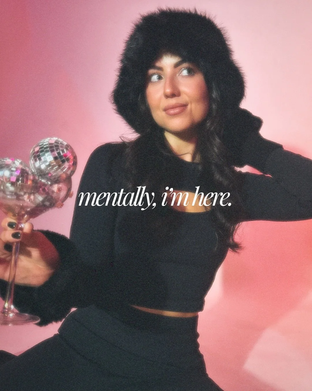 Mentally, we&rsquo;re here ✨❄️🩰🌲💕🪩