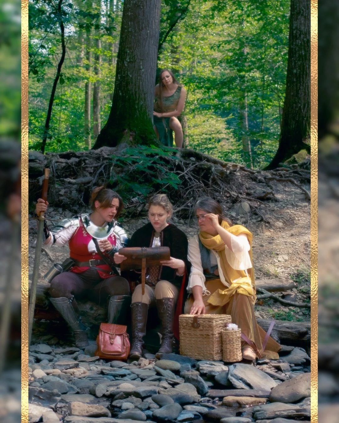 Part X

Through their fear for The Otherworldly, The Dreamer, The Companion, and The Advisor get turned around as they retrace their steps. As they take a moment to pause and regroup, a creature of the forest observes them hidden amongst the foliage.