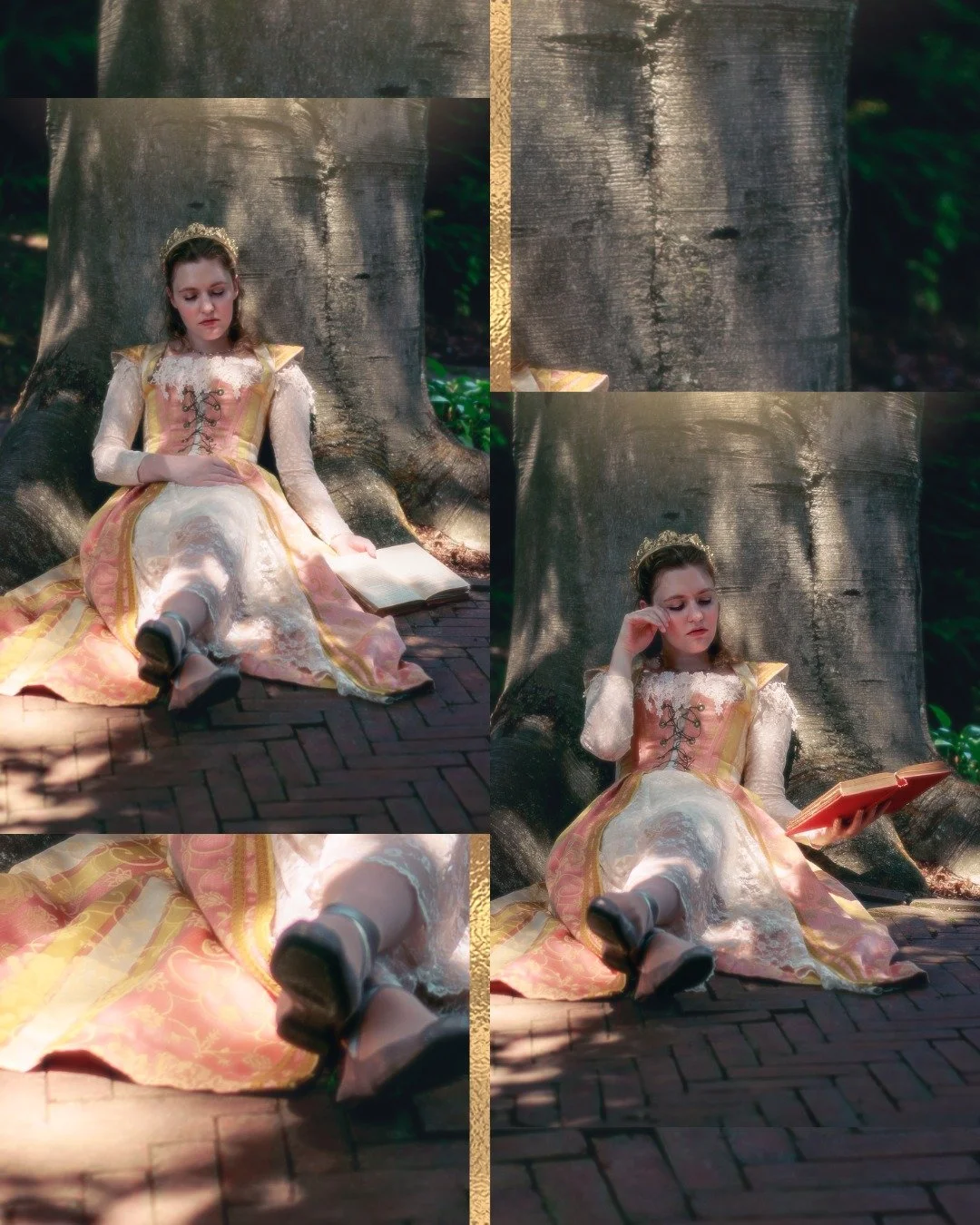 Part XIV

The Dreamer awakens, her back to her favorite tree to read under. She glances down to her open book as she rubs her tired eyes awake, with the realization her dream mirrored the latest chapter in her novel. As she comes back to reality she 