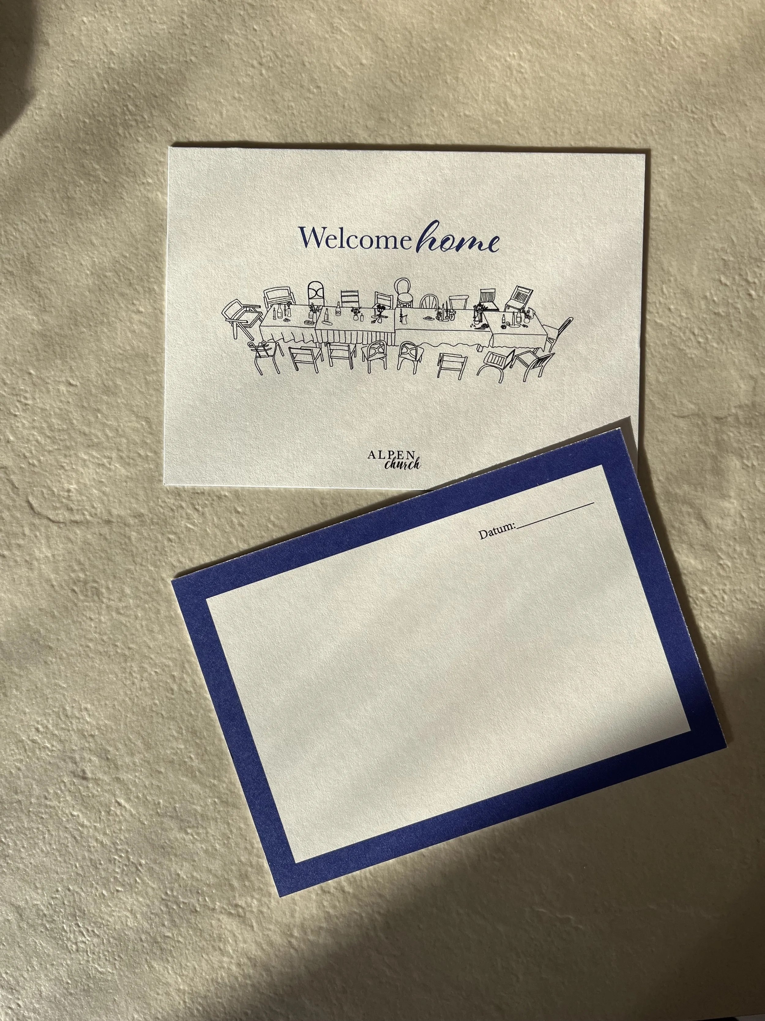 Welcome home karte 