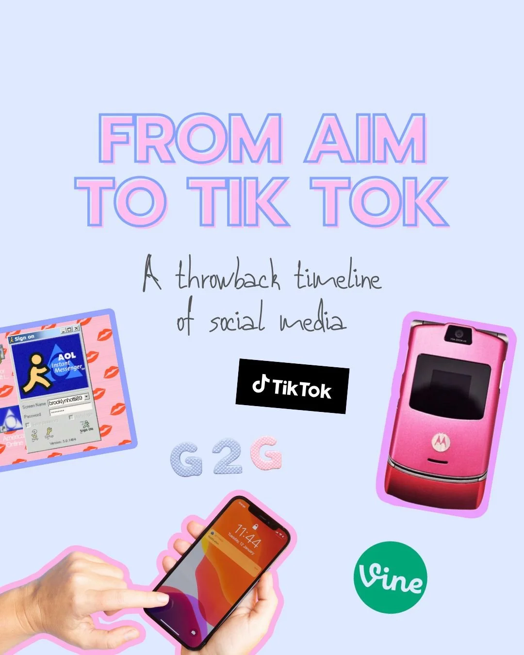 From AIM away messages to TikTok trends&hellip; social media has come a long way. 🤣🙌🏼 If you remember picking your MySpace &ldquo;Top 8&rdquo; or rocking a pink Razr, you&rsquo;re officially a social media OG 👀

The platforms may have changed, bu