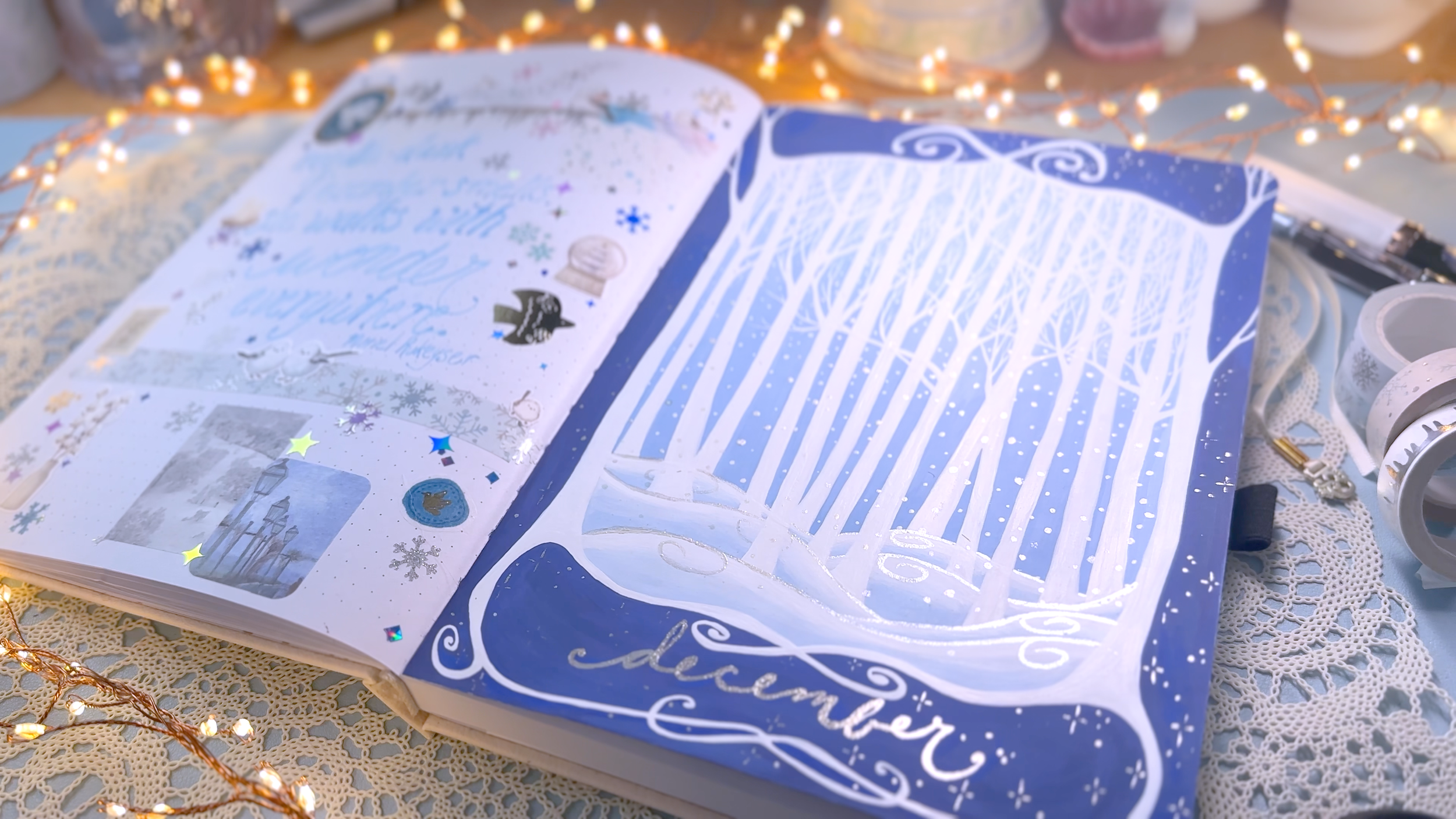 art & pages from my journals (with links to youtube process videos)
