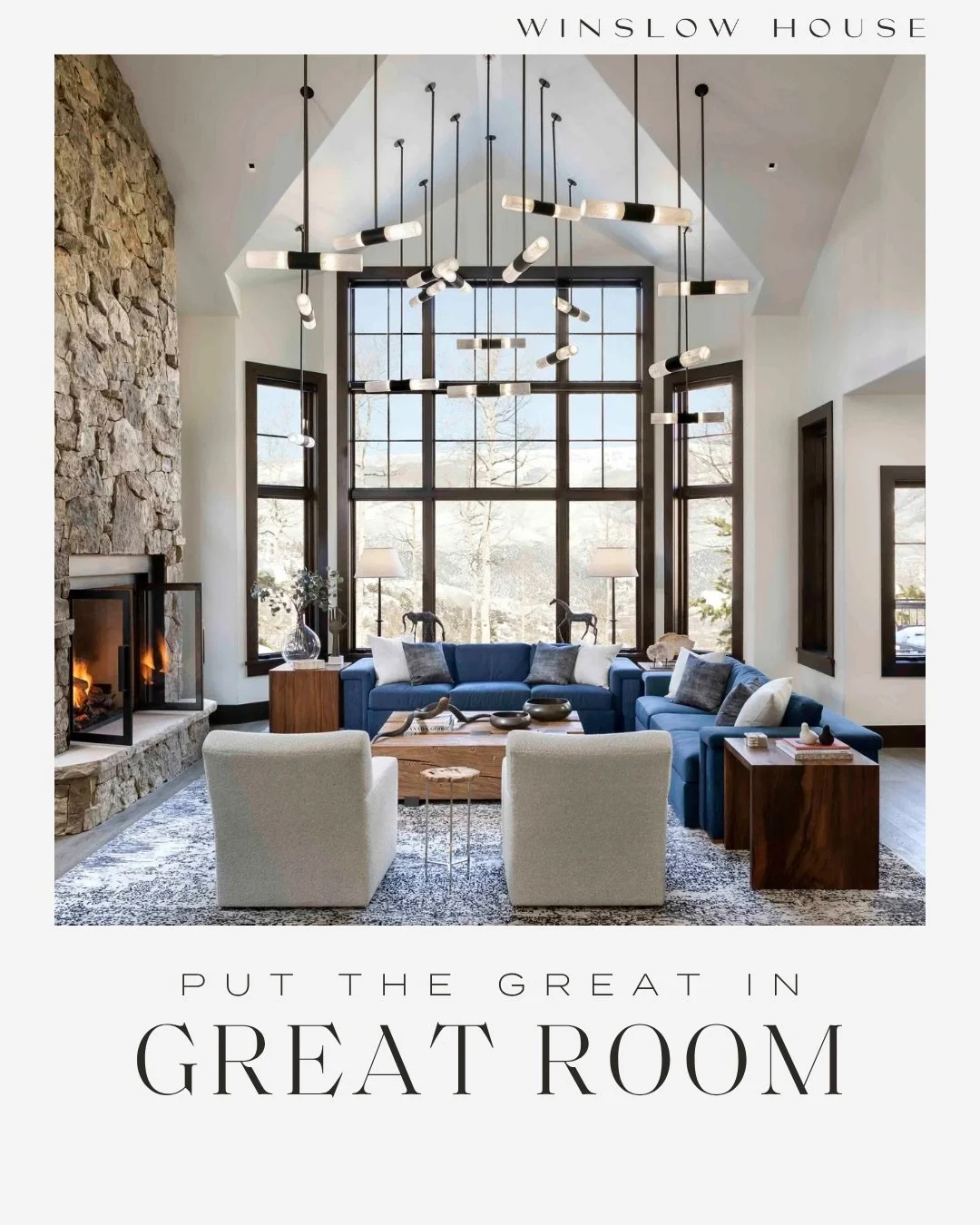 A great room isn&rsquo;t great because it&rsquo;s big. It&rsquo;s great because it works.

Five things to try if your great room feels off. Gather, Room, Eyes, Anchor, Tables.

Save this for the next time you move furniture.

#winslowhouse #vailvalle
