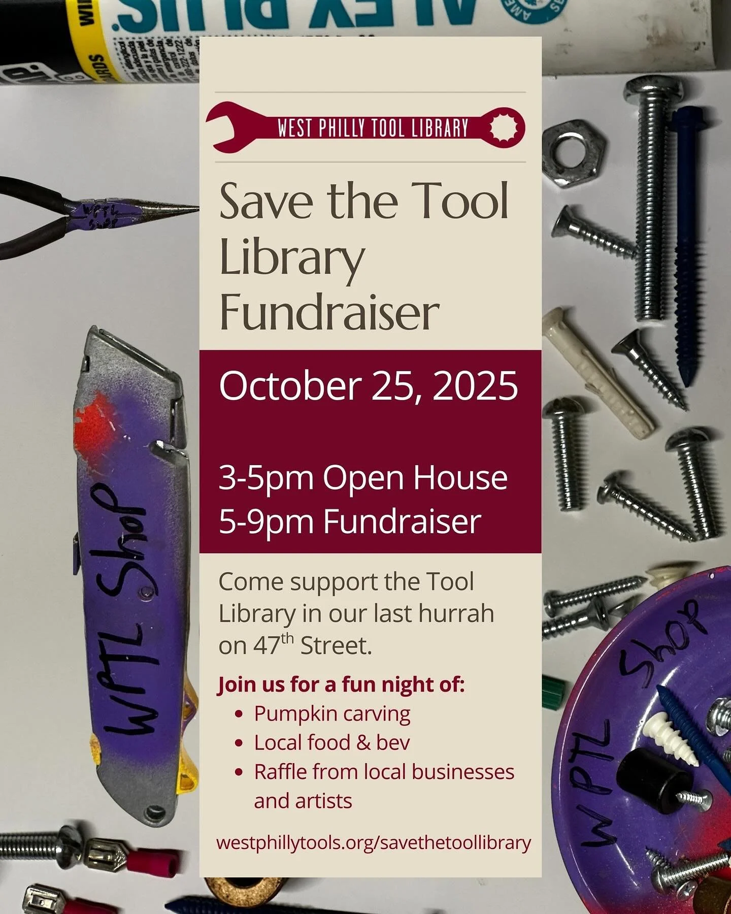 Dearest internet army - we need your help! The @westphillytoollibrary, an essential neighborhood hub and one of our key drop-off partners, did NOT get their lease renewed this year, which means they need to find a new spot, and keep operations runnin