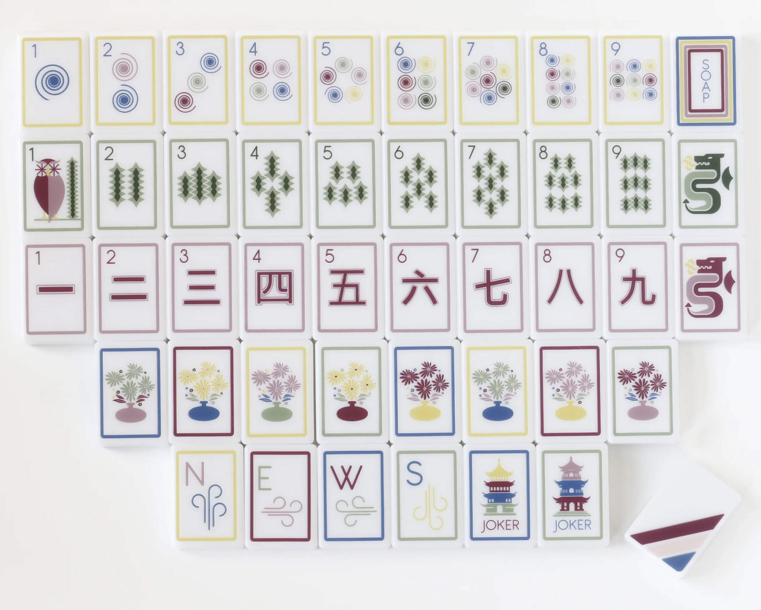 Soap Tile Studio set of American mahjong tiles