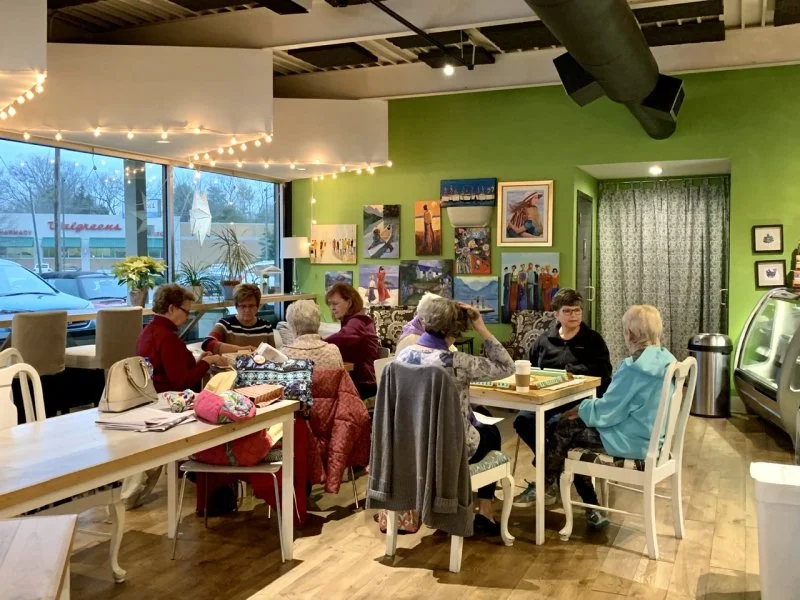 Beginners American Mahjong, San Diego, players at an event at a retail store