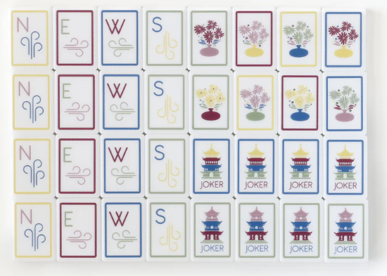 Soap Tile Studios Mahjong set of tiles