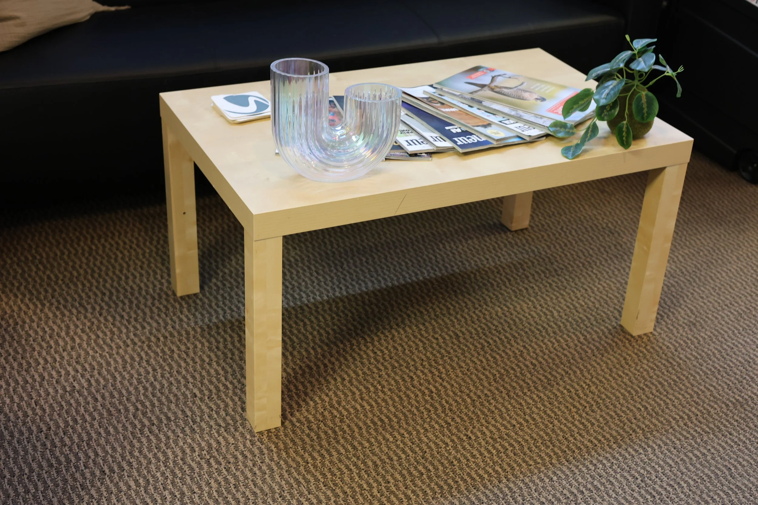 Light Wood Finish Coffee Table
