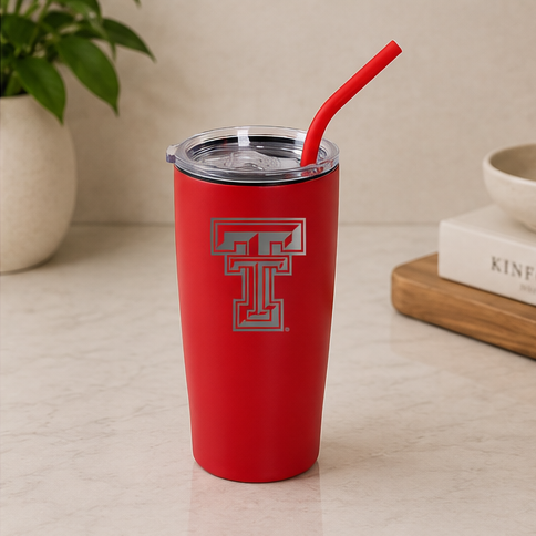 Texas Tech Polar Camel 20 oz. Pint with Slider Lid and straw
